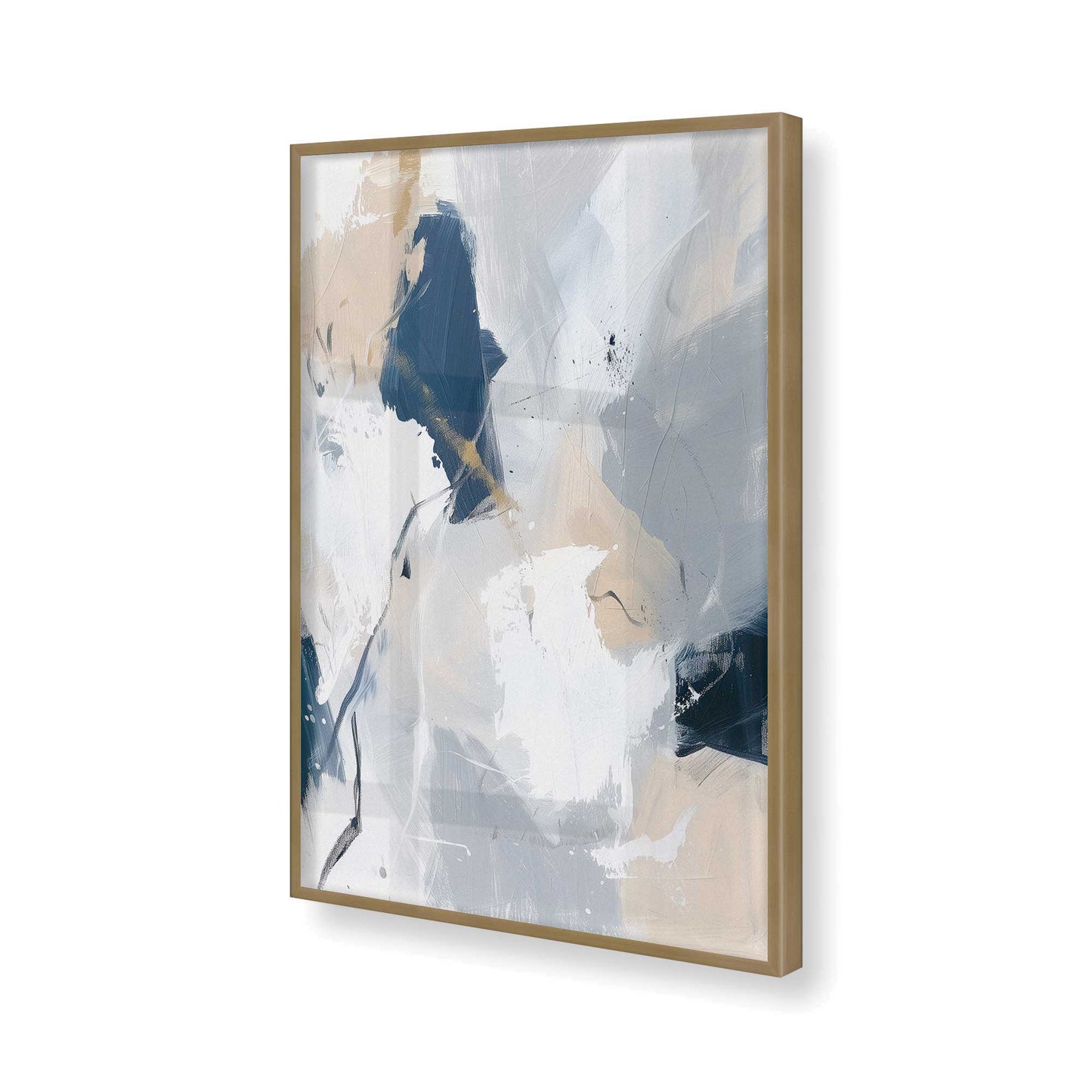 [Color:Brushed Gold], Picture of art in a Brushed Gold frame of the corner