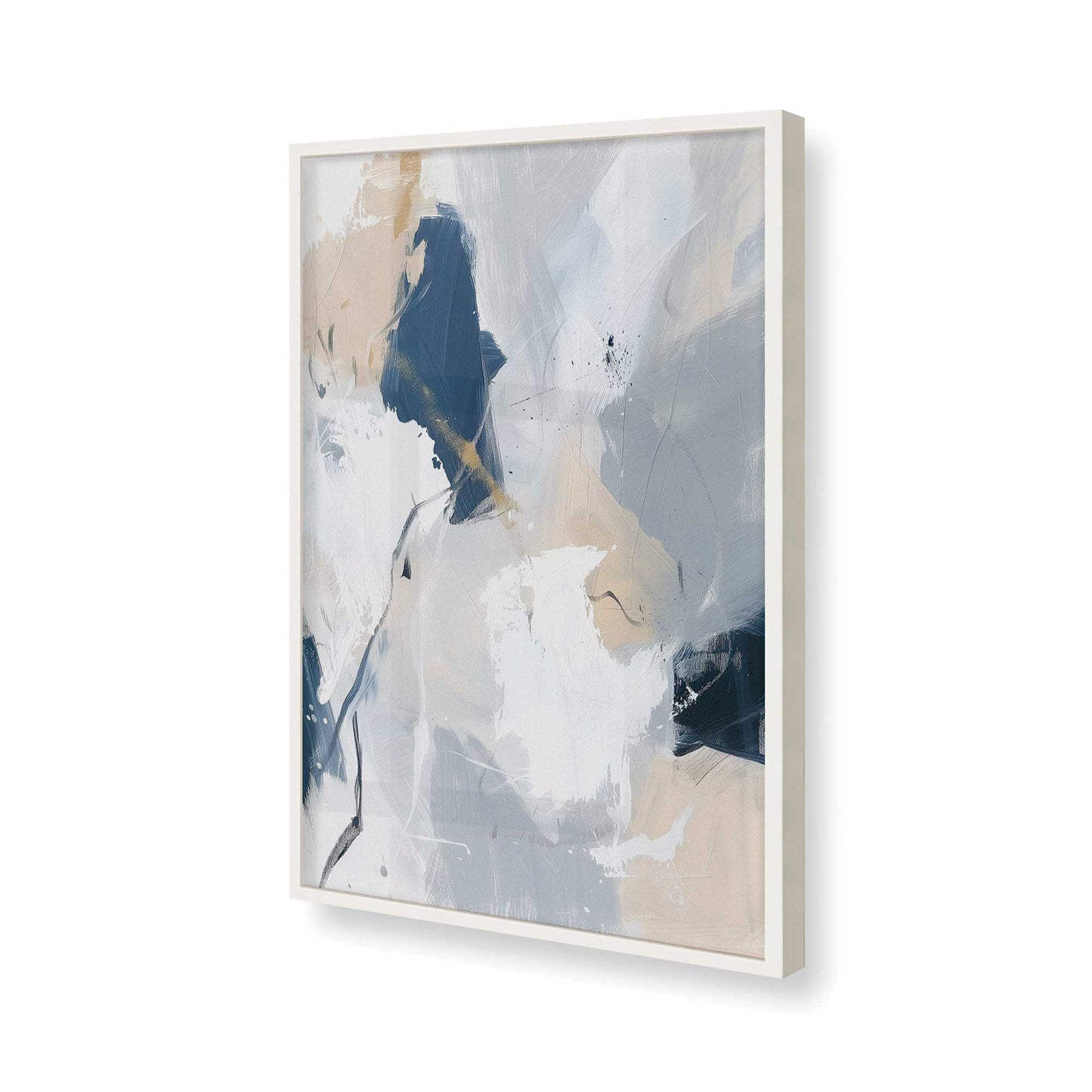 [Color:Opaque White], Picture of art in a Opaque White frame of the corner