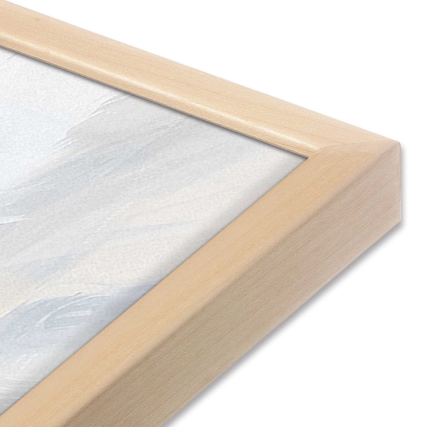 [Color:Raw Maple], Picture of art in a Raw Maple frame at an angle