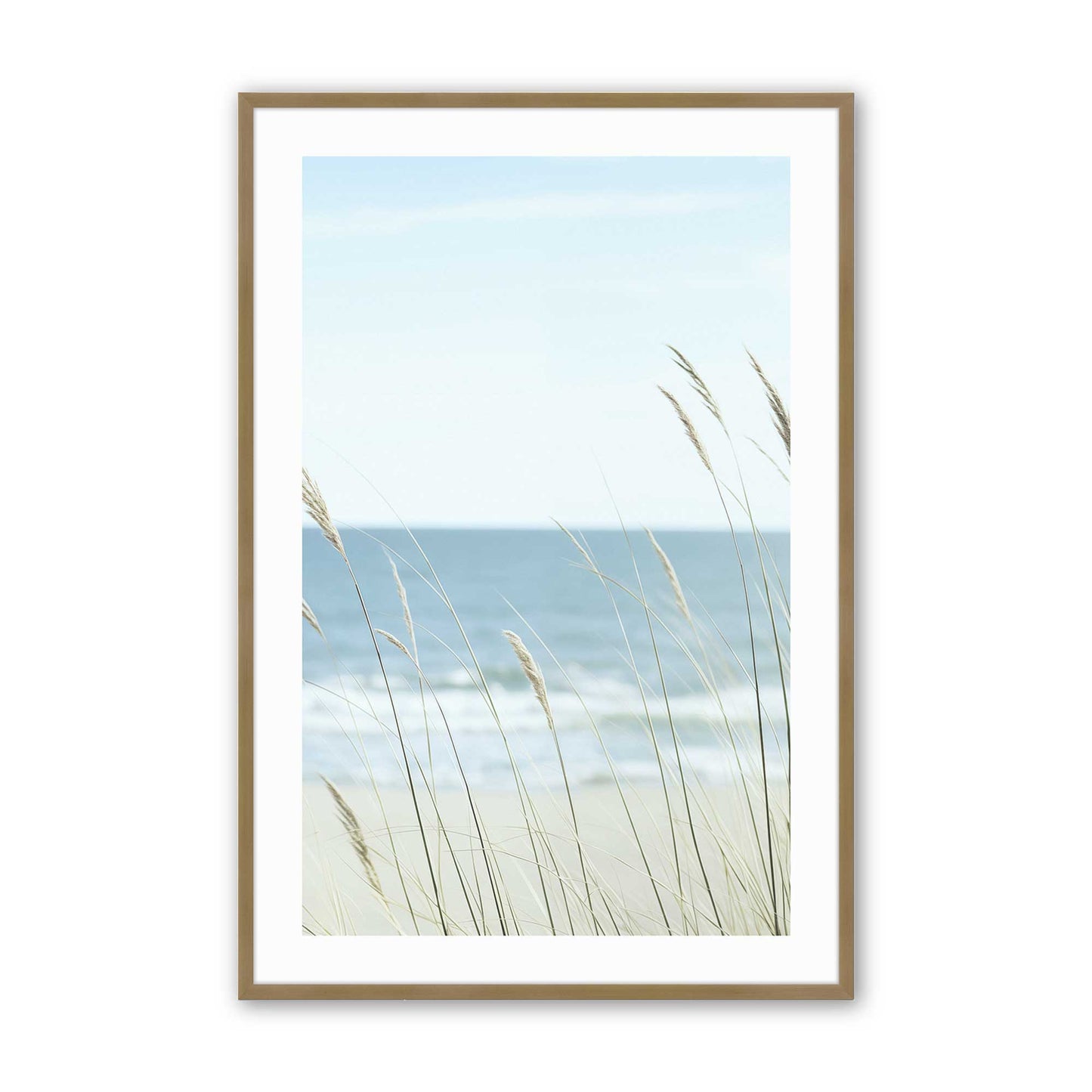 [Color:Brushed Gold], Picture of art in a Brushed Gold frame