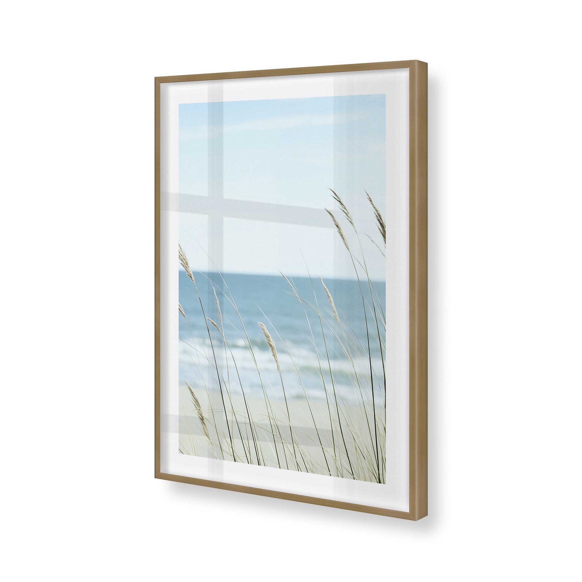 [Color:Brushed Gold], Picture of art in a Brushed Gold frame of the corner