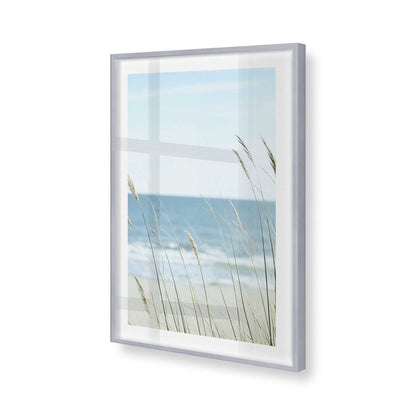 [Color:Polished Chrome], Picture of art in a Polished Chrome frame of the corner