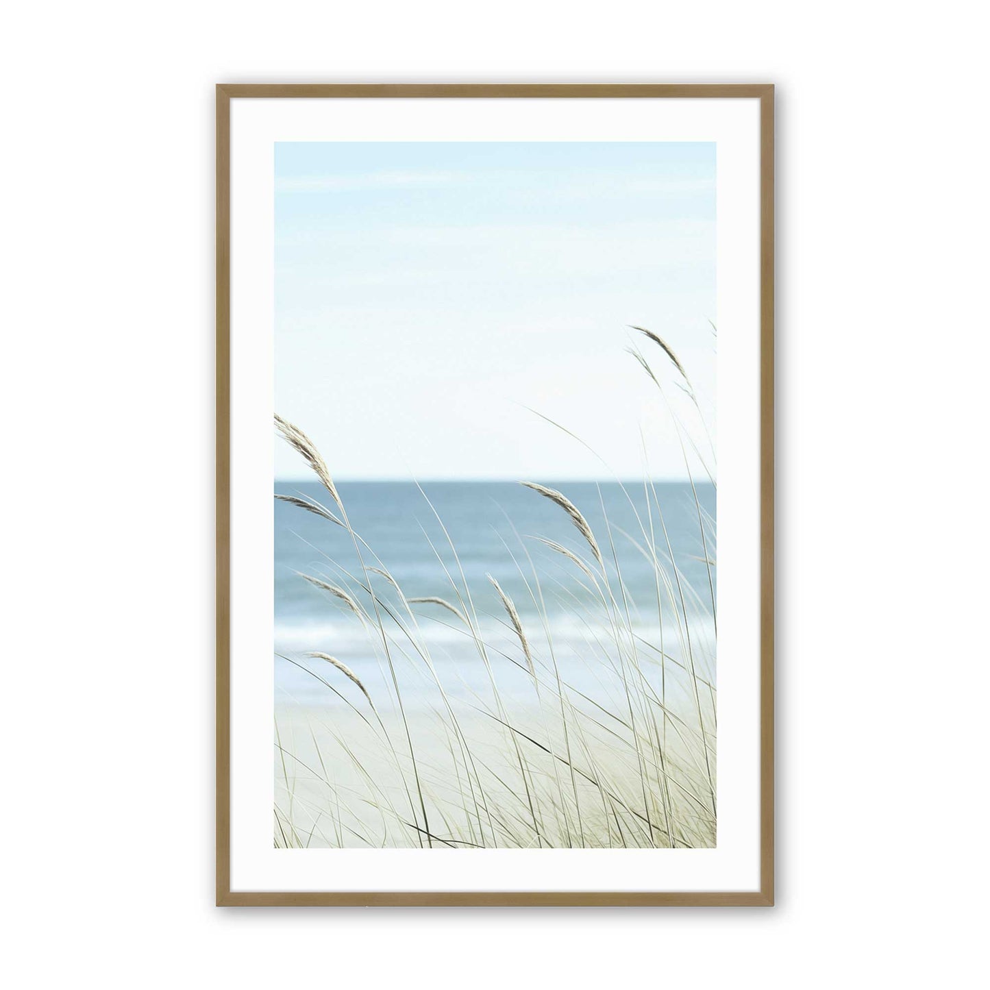 [Color:Brushed Gold], Picture of art in a Brushed Gold frame