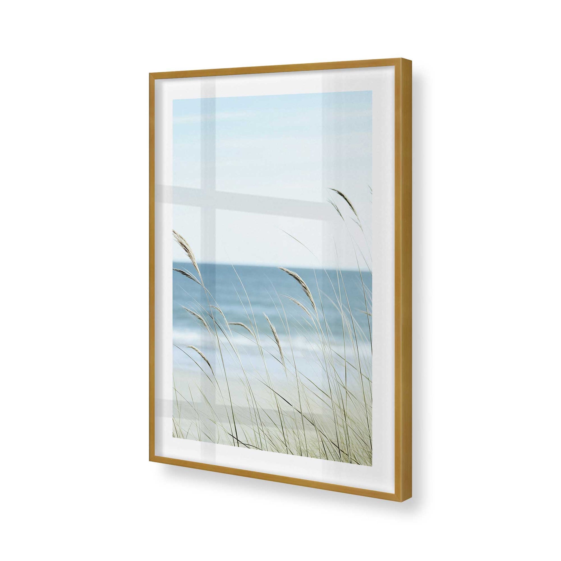 [Color:Polished Gold], Picture of art in a Polished Gold frame of the corner