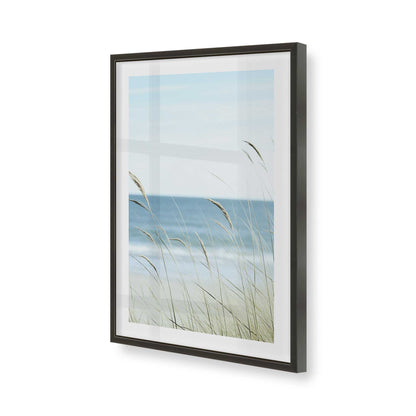 [Color:Satin Black], Picture of art in a Satin Black frame of the corner