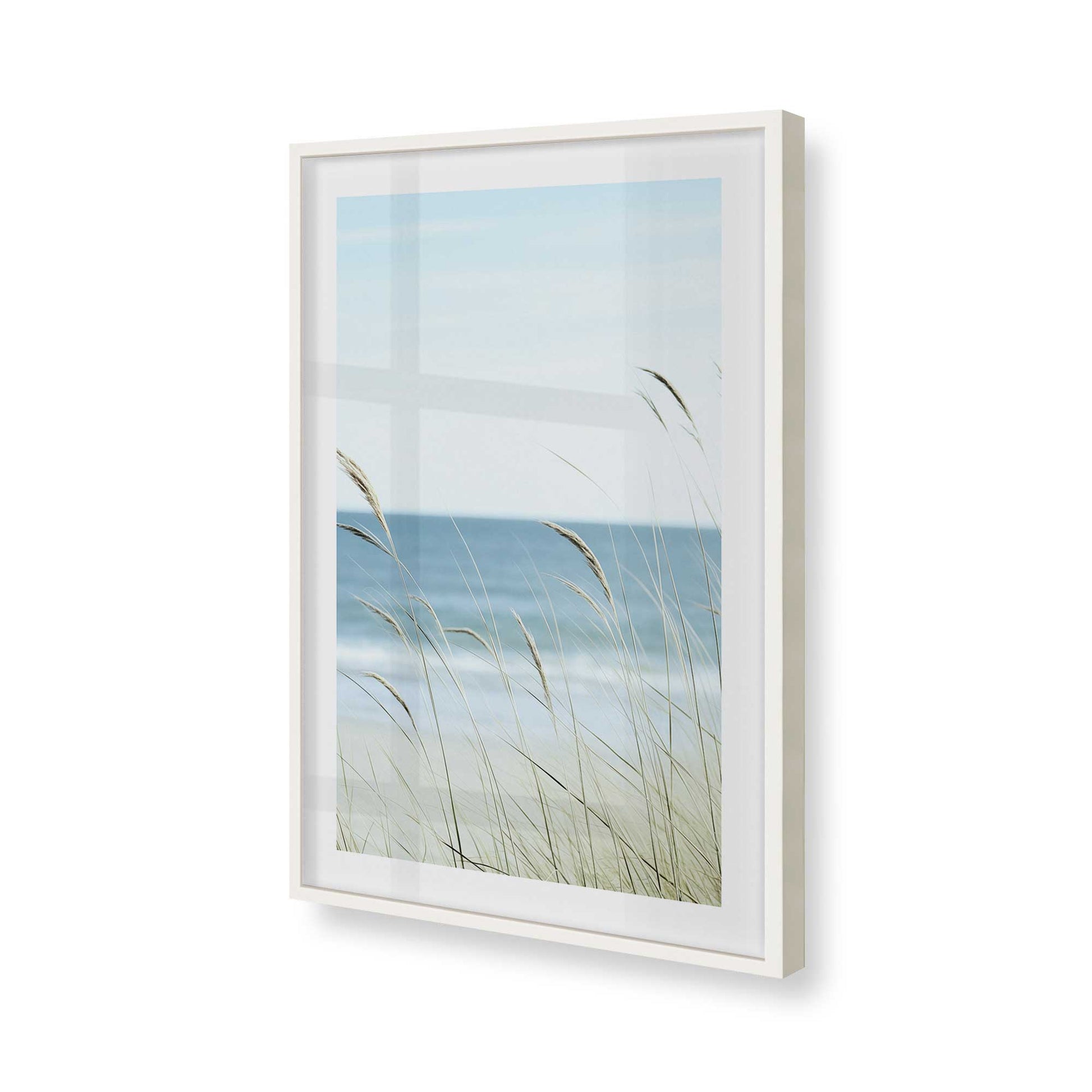 [Color:Opaque White], Picture of art in a Opaque White frame of the corner