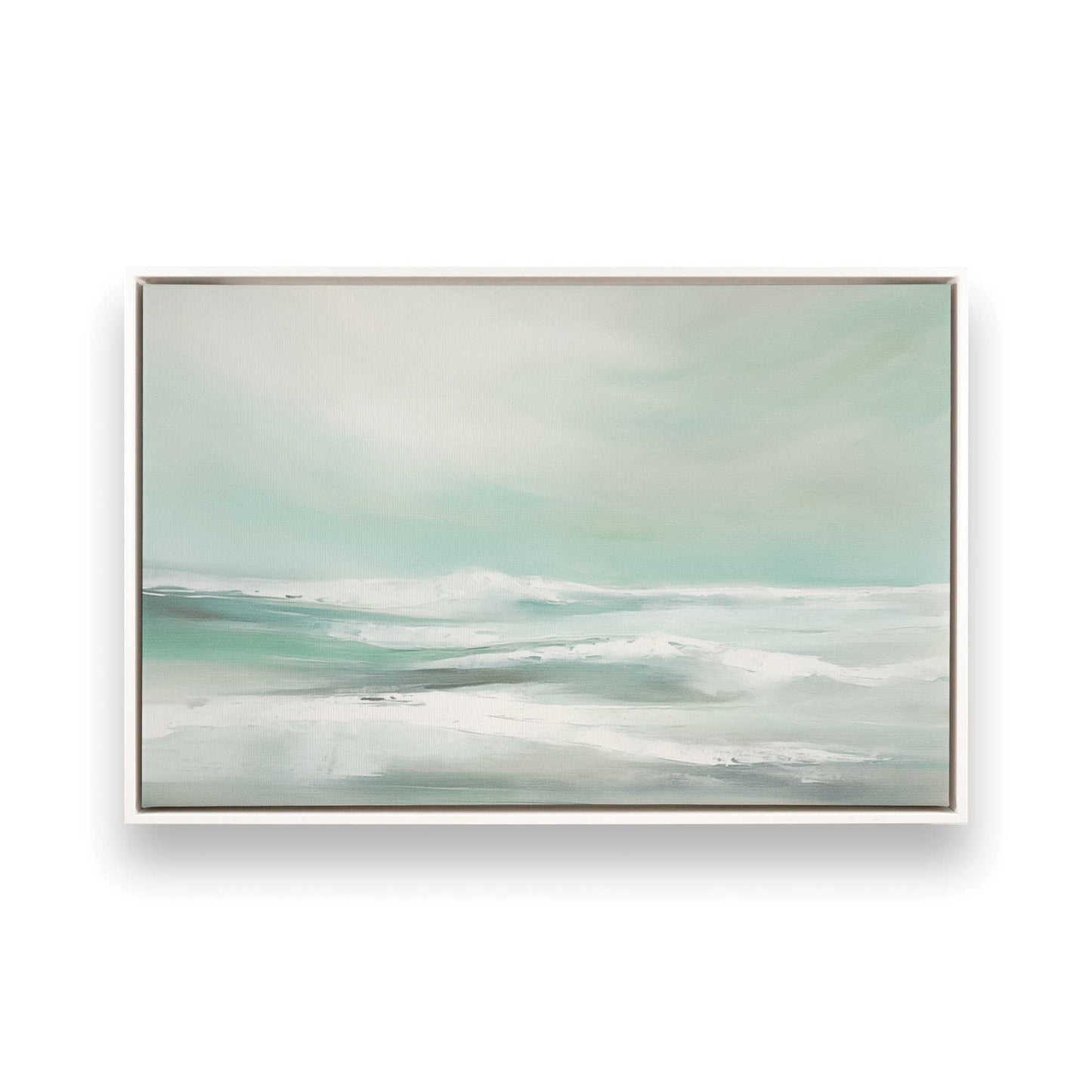 [Color:Opaque White], Picture of art in a White frame