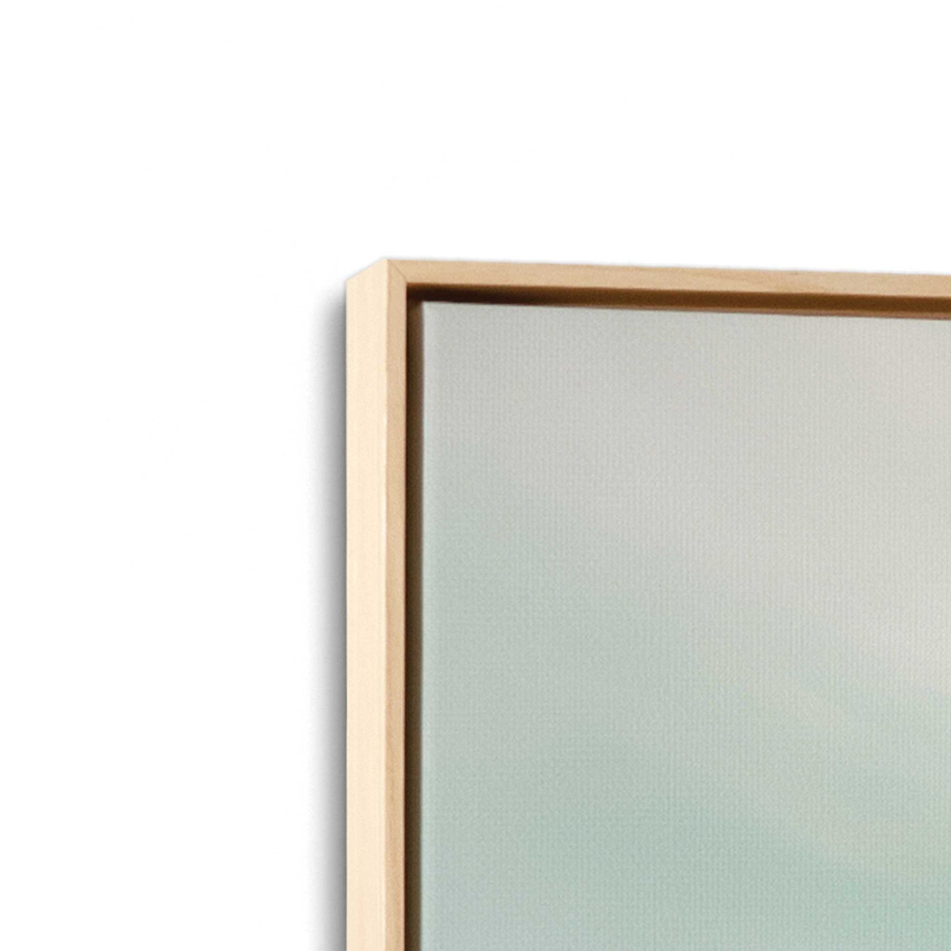 [Color:American Maple], Picture of art in a American Maple frame at an angle