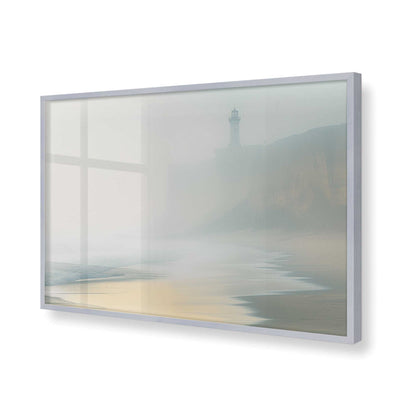 [Color:Polished Chrome], Picture of art in a Polished Chrome frame of the corner