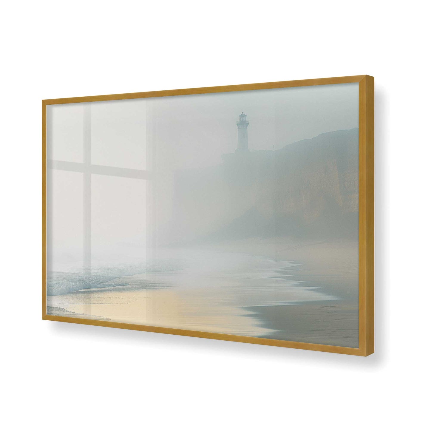 [Color:Polished Gold], Picture of art in a Polished Gold frame of the corner