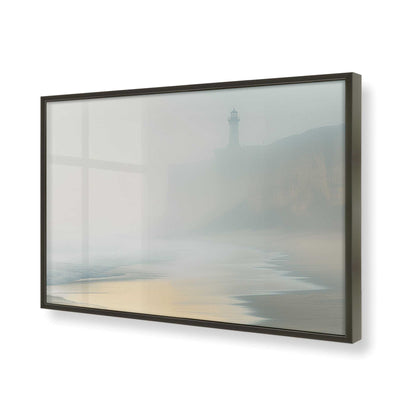 [Color:Satin Black], Picture of art in a Satin Black frame of the corner