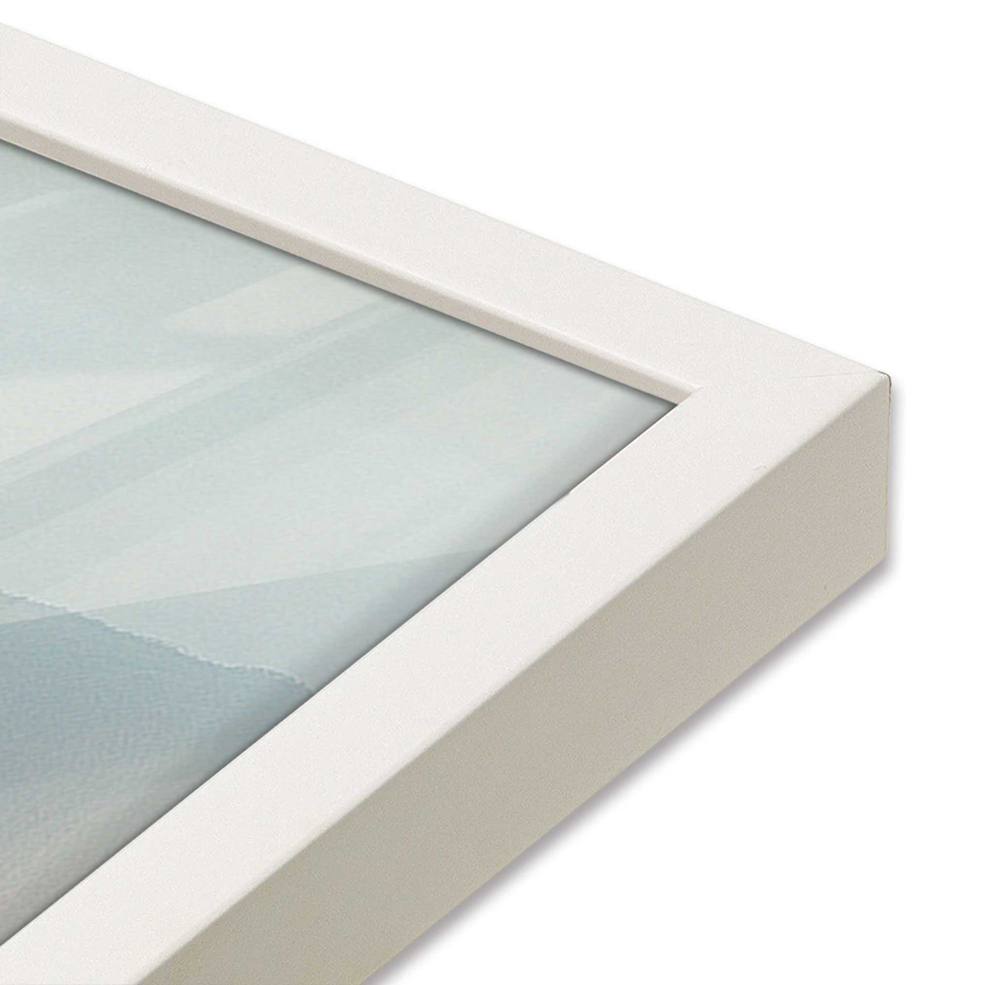 [Color:Opaque White], Picture of art in a Opaque White frame at an angle