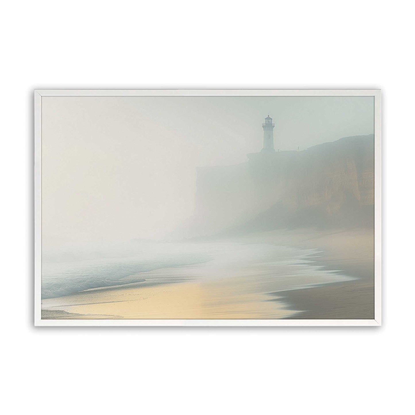 [Color:Opaque White], Picture of art in a Opaque White frame