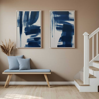 [Color:American Maple], Picture of art in a American Maple frame at an angle