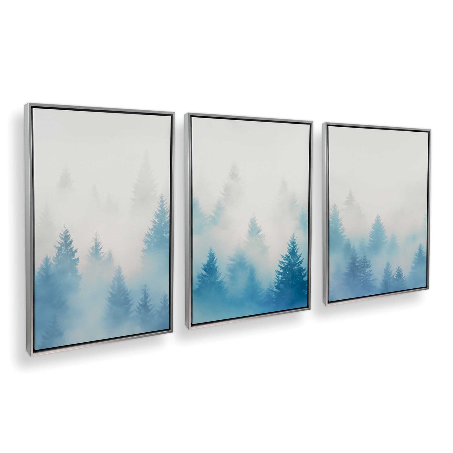 [Color:Opaque White], Picture of art in a White frame at an angle