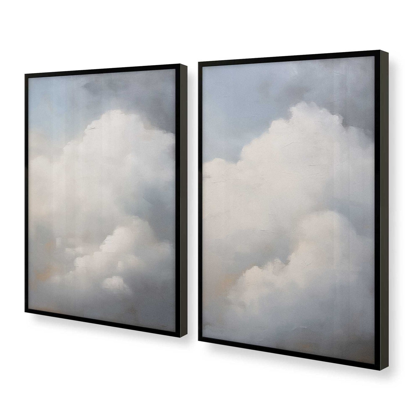 [Color:Satin Black], Picture of art in a Satin Black frame at an angle