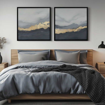 [Color:Satin Black], Picture of art in a Satin Black frame