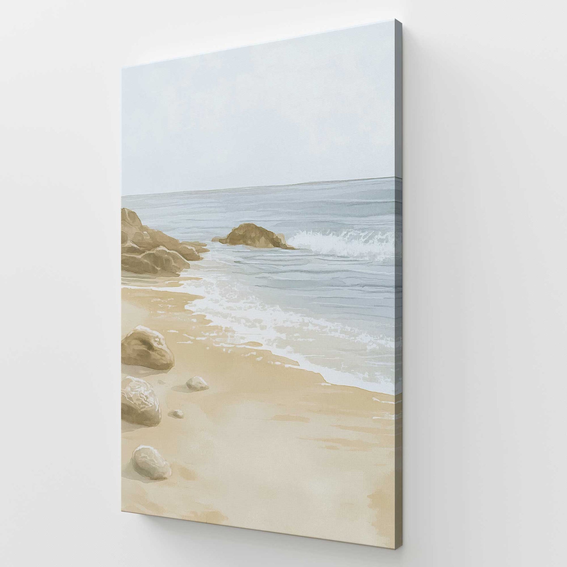 [Color:Stretched Canvas], Picture of art at an angle