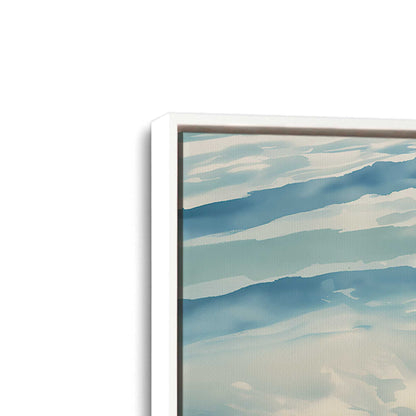 [Color:Opaque White], Picture of art in a White frame at an angle