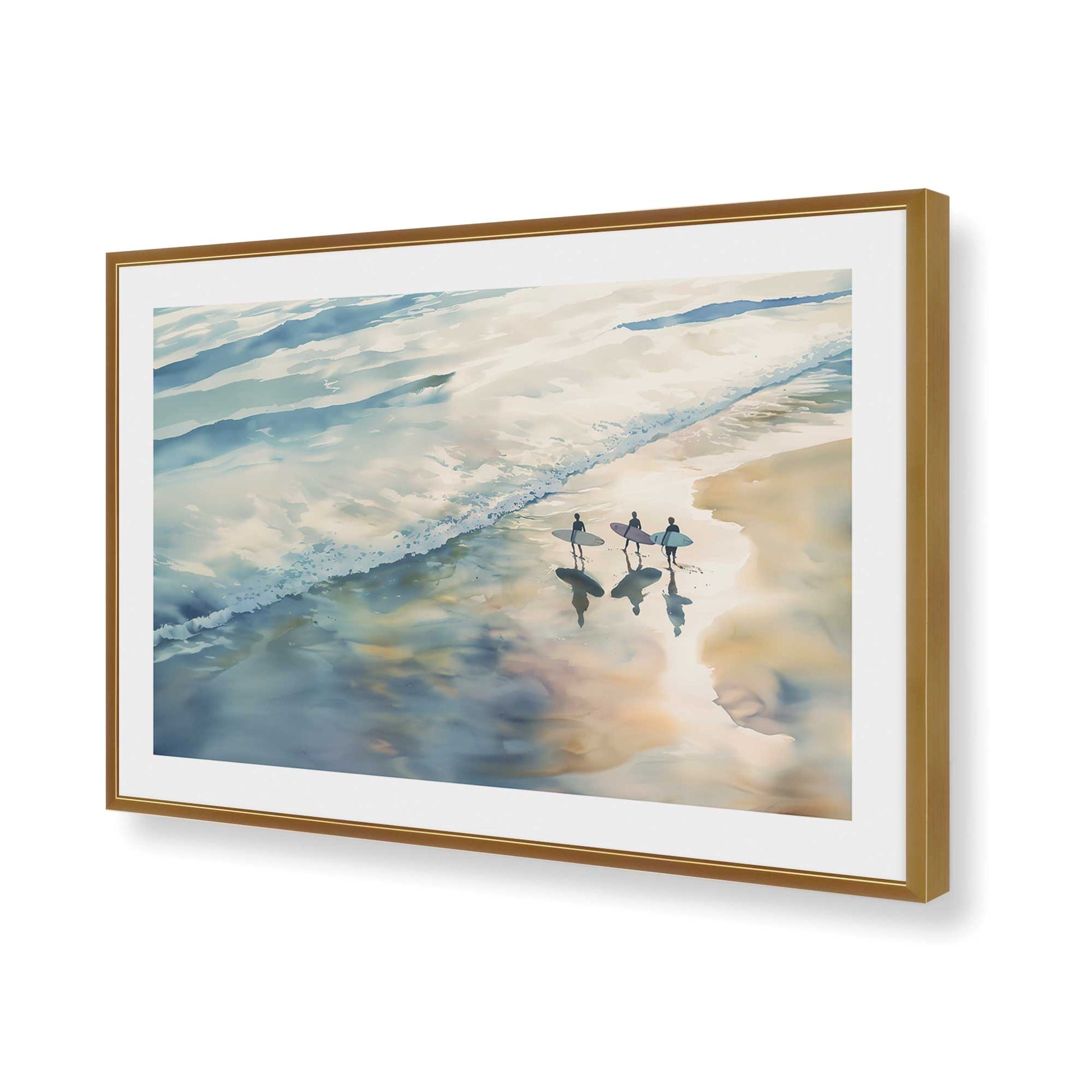 [Color:Polished Gold], Picture of art in a Polished Gold frame of the corner