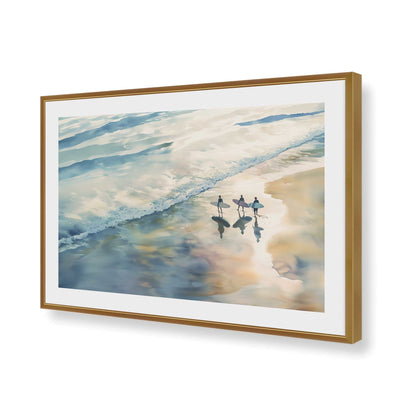[Color:Polished Gold], Picture of art in a Polished Gold frame of the corner