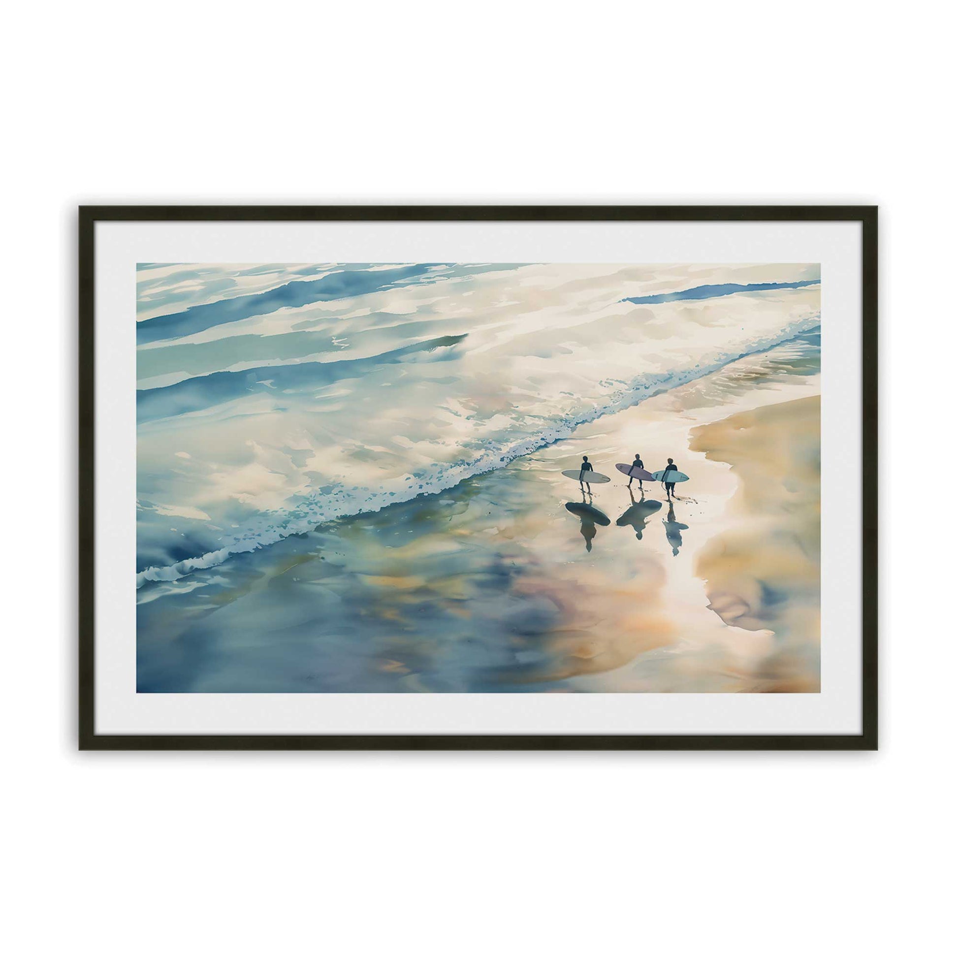 [Color:Satin Black], Picture of art in a Satin Black frame