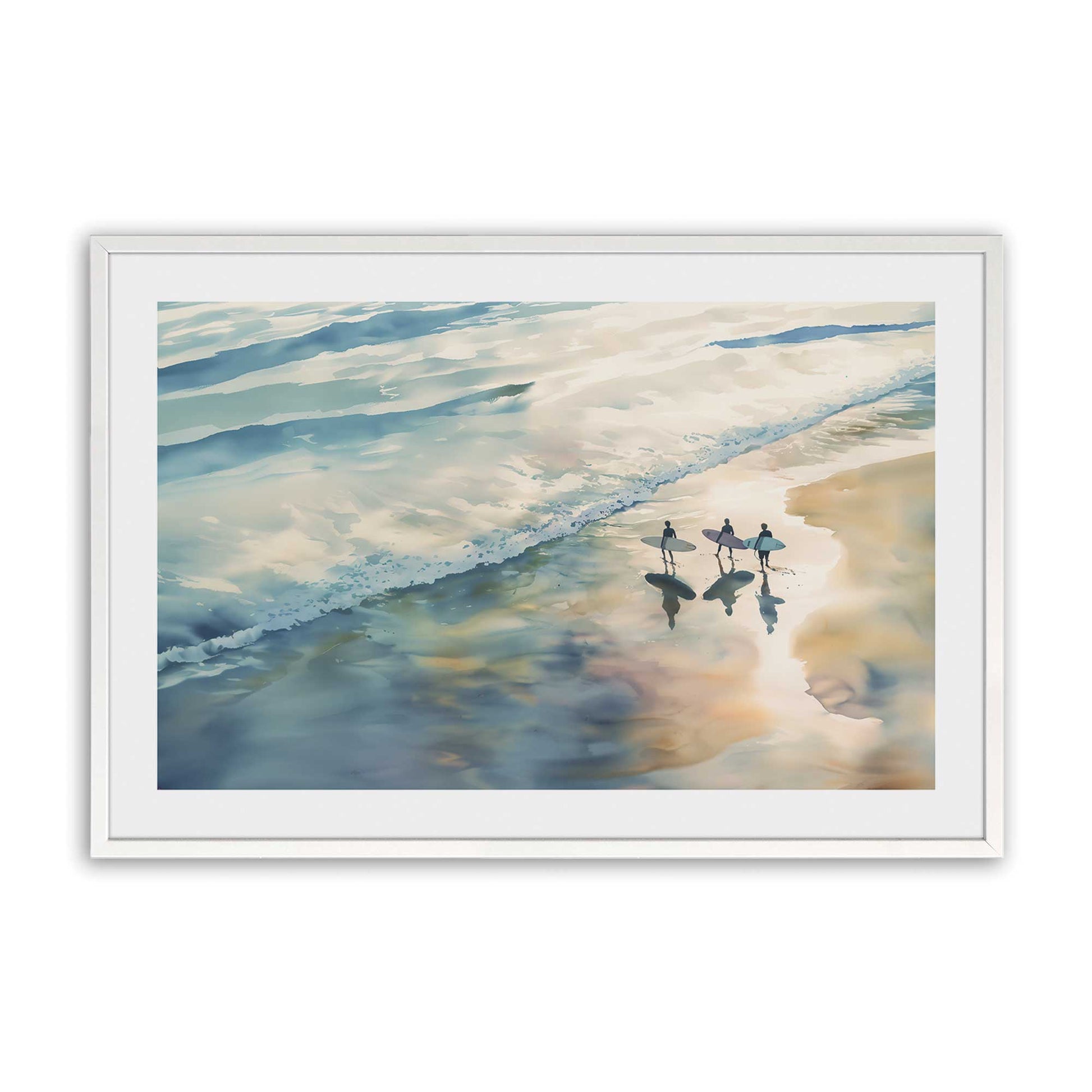 [Color:Opaque White], Picture of art in a Opaque White frame