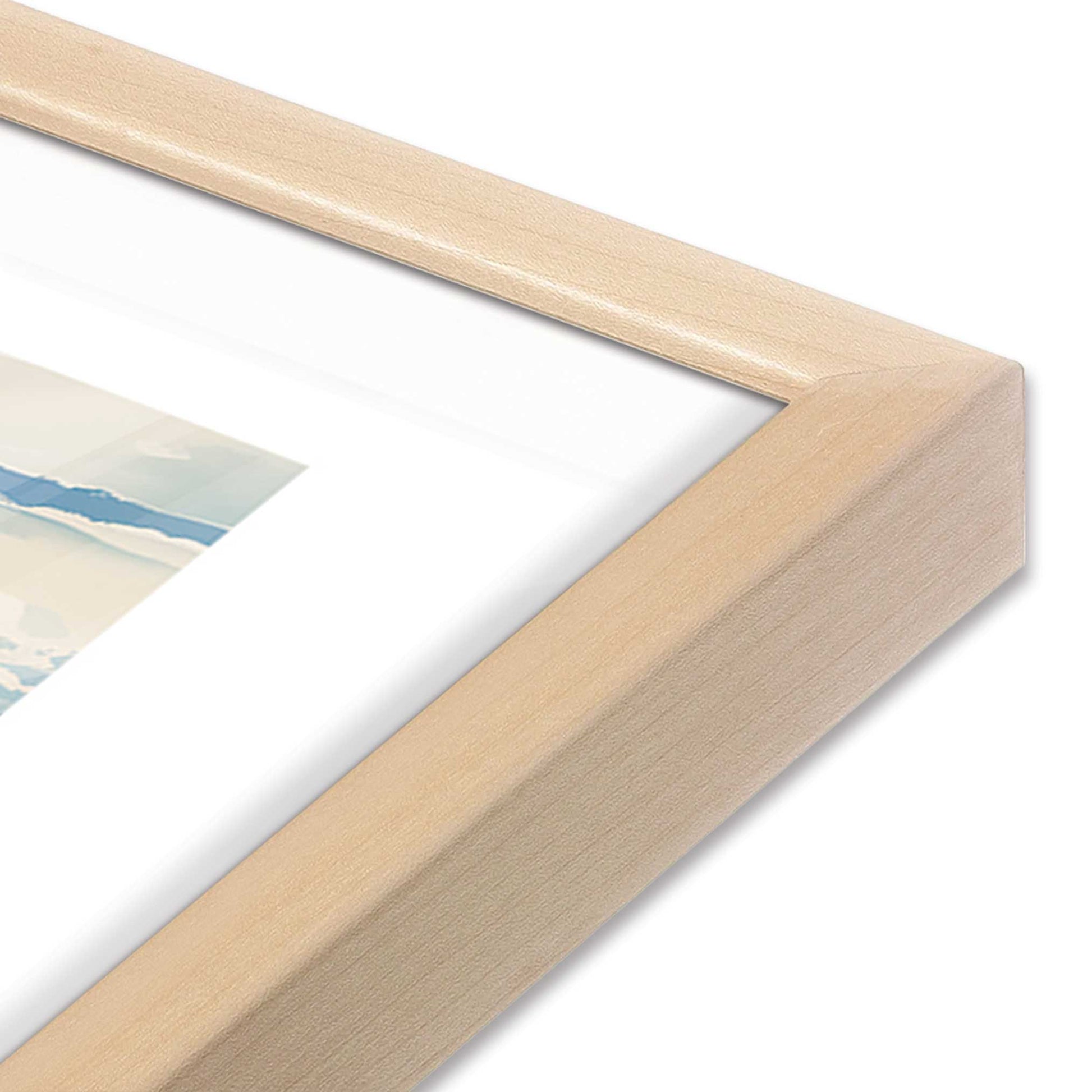 [Color:Raw Maple], Picture of art in a Raw Maple frame at an angle