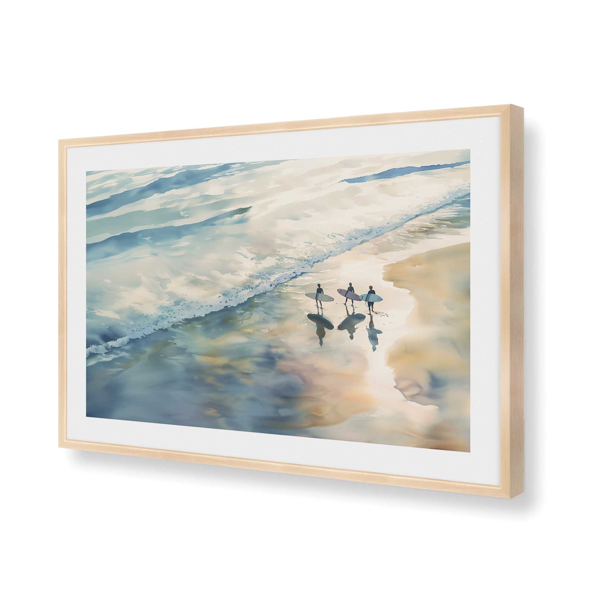 [Color:Raw Maple], Picture of art in a Raw Maple frame of the corner