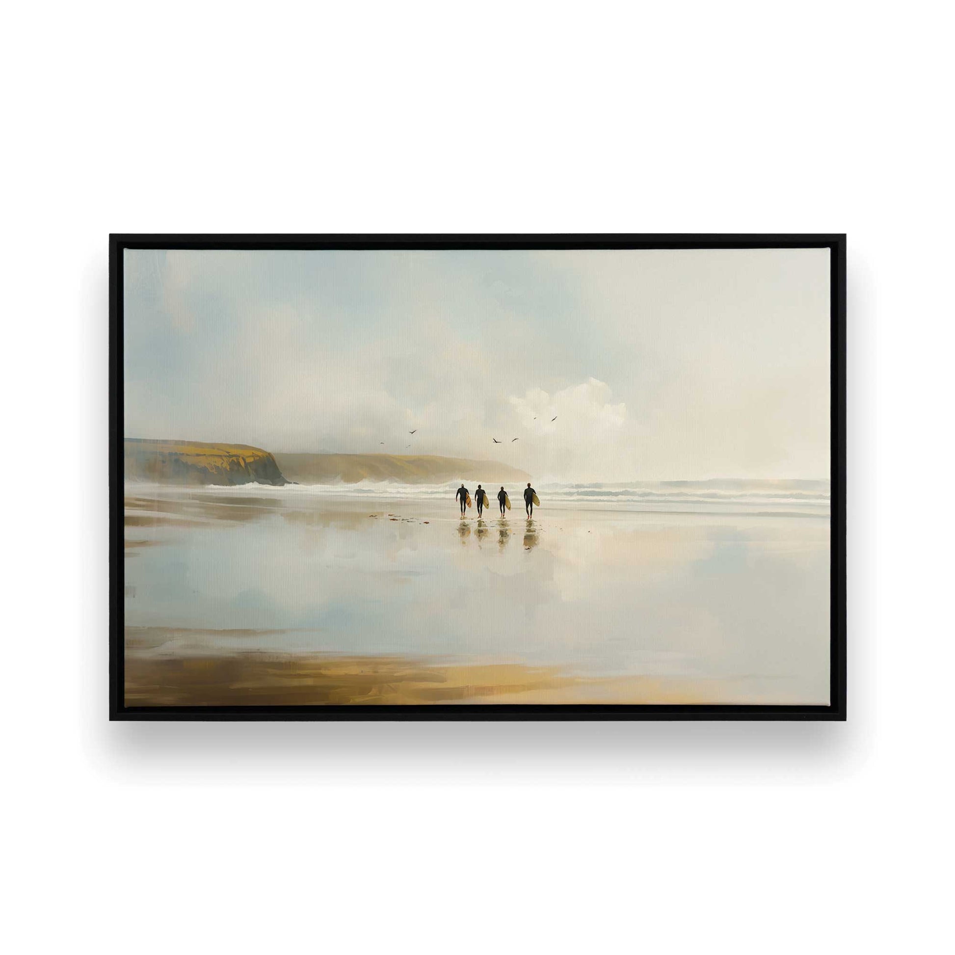 [Color:Satin Black], Picture of art in a Satin Black frame