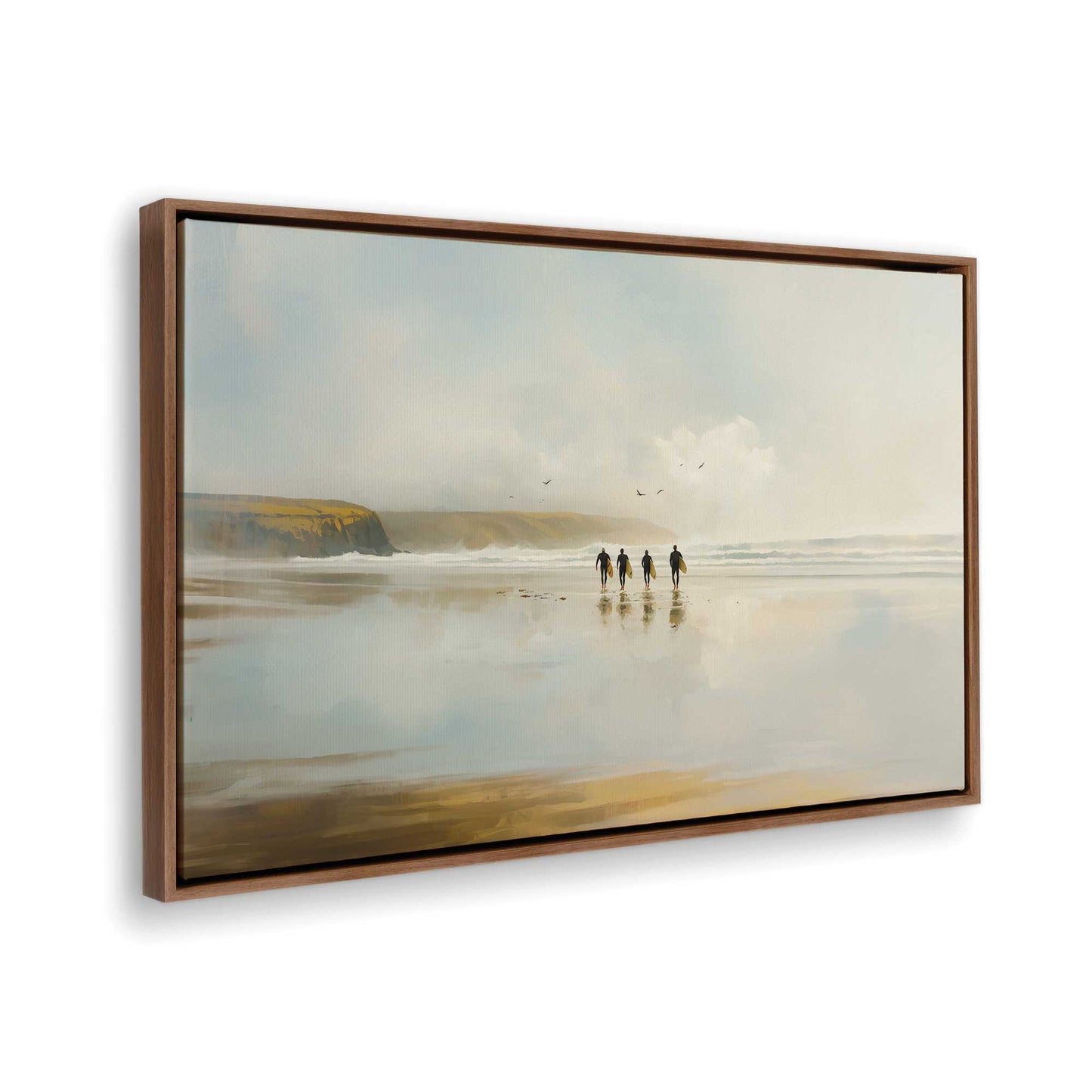 [Color:Walnut], Picture of the corner of the art