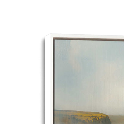 [Color:Opaque White], Picture of art in a White frame at an angle