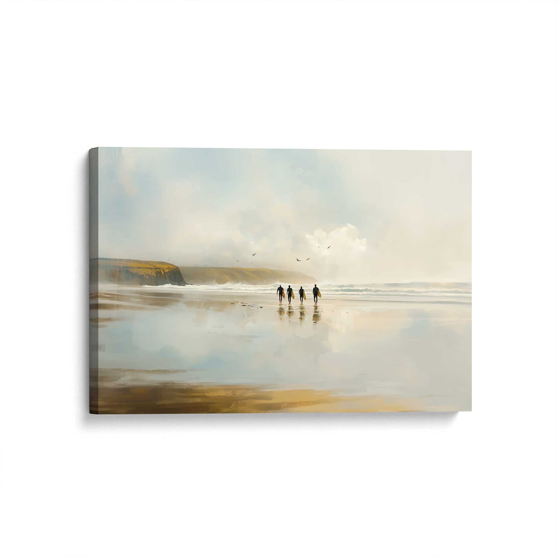 [Color:Stretched Canvas], Picture of art at an angle