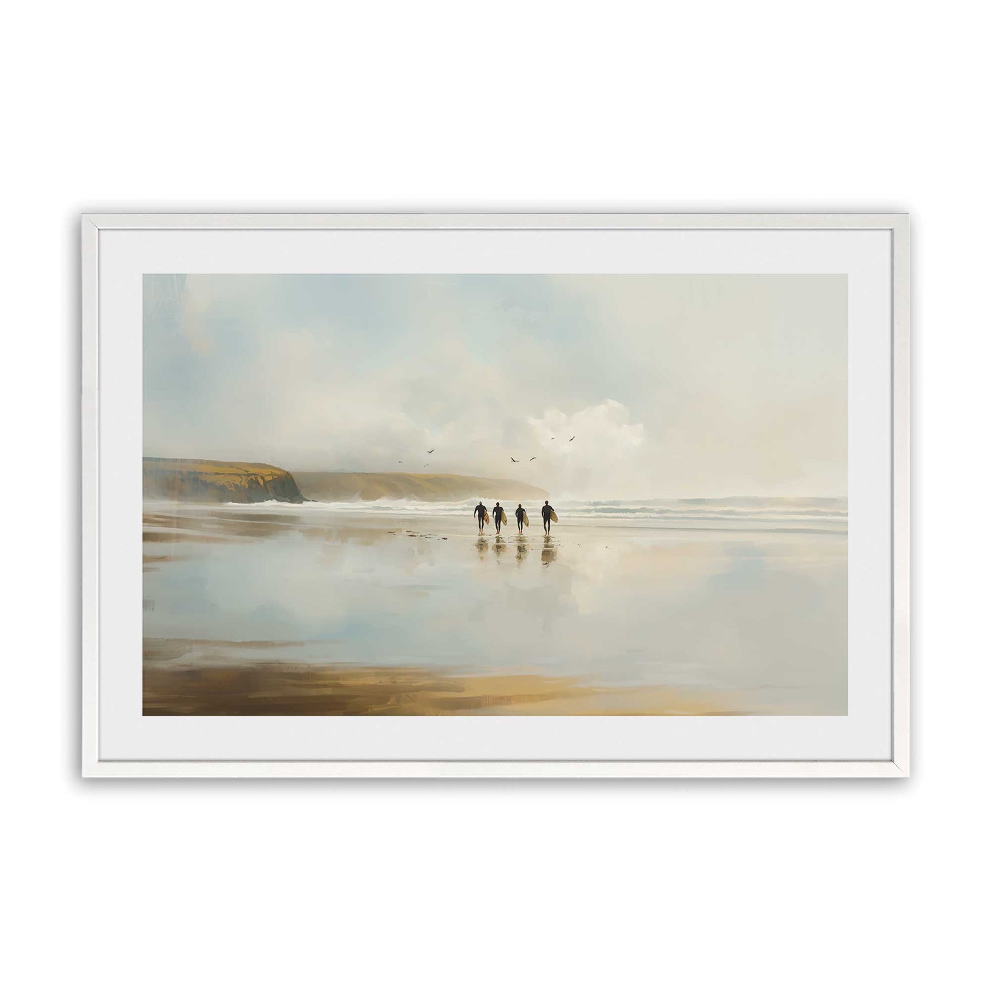 [Color:Opaque White], Picture of art in a Opaque White frame