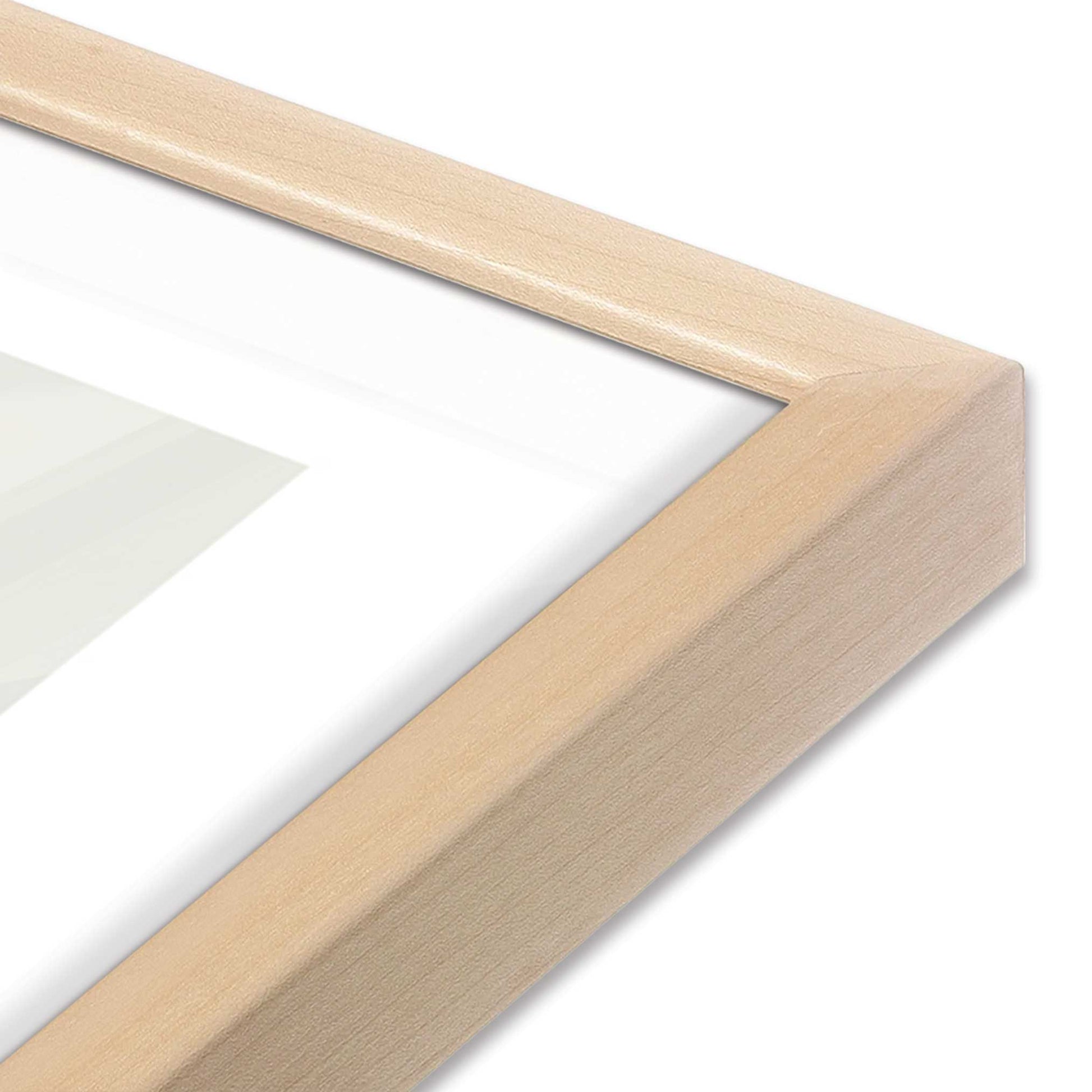 [Color:Raw Maple], Picture of art in a Raw Maple frame at an angle