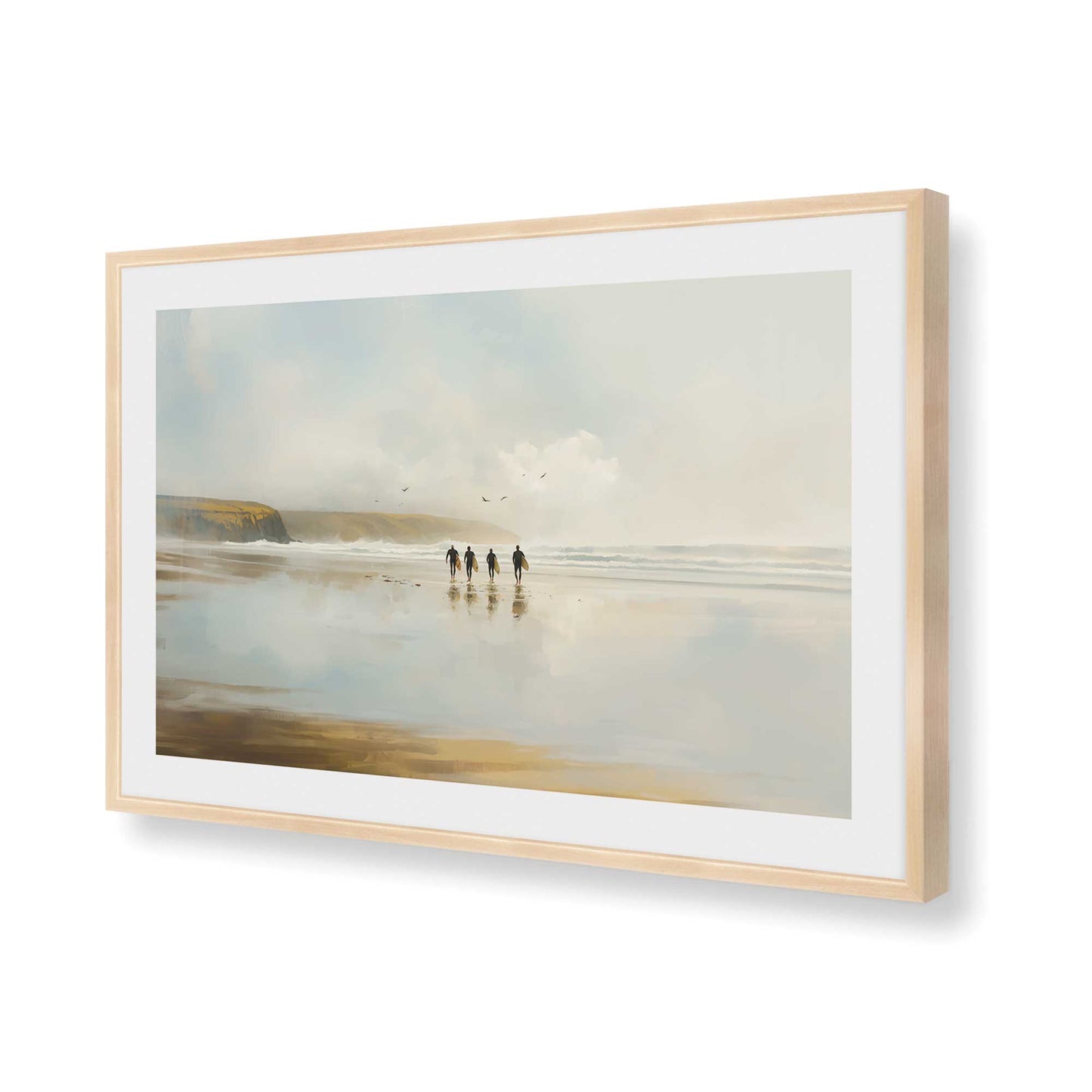 [Color:Raw Maple], Picture of art in a Raw Maple frame of the corner