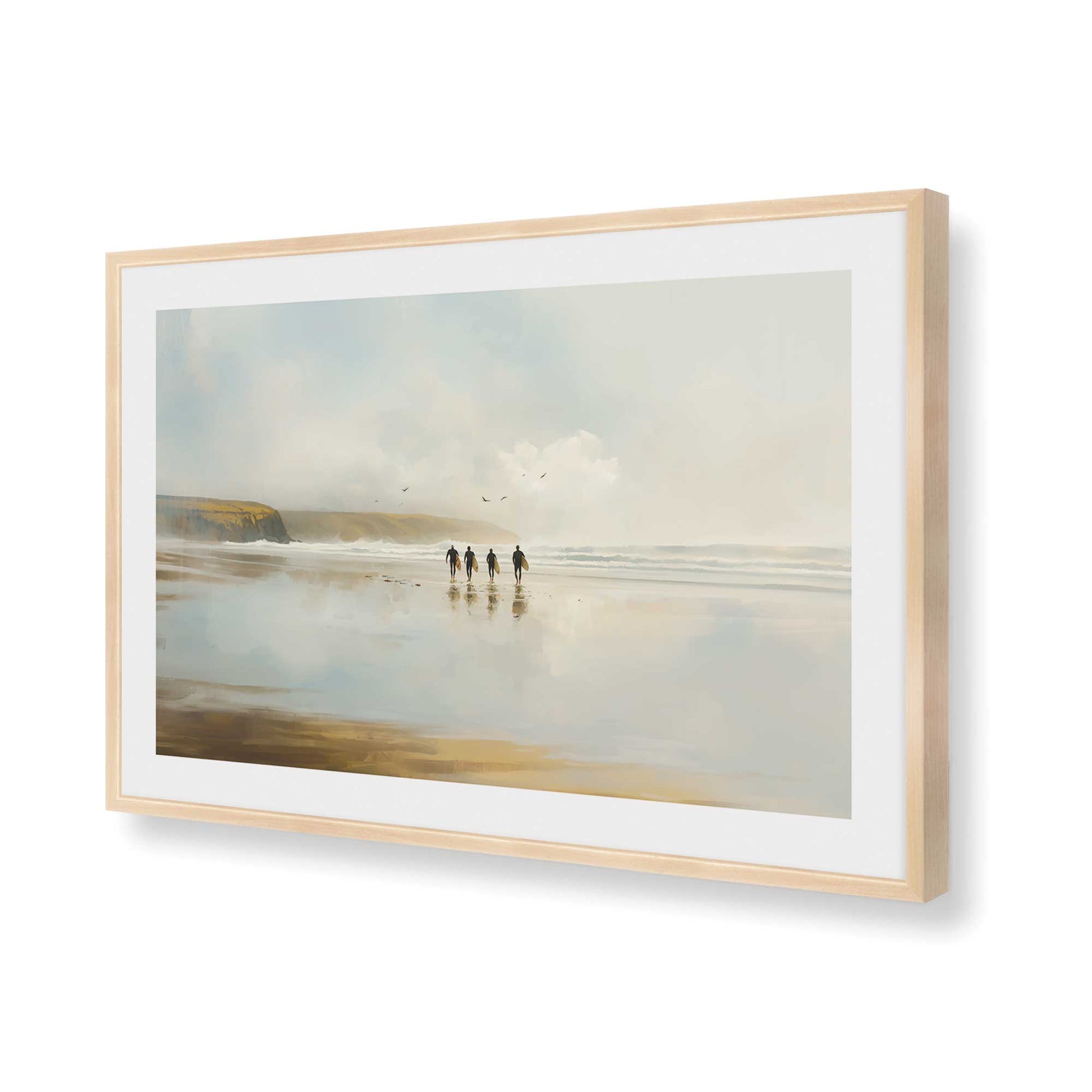 [Color:Raw Maple], Picture of art in a Raw Maple frame of the corner