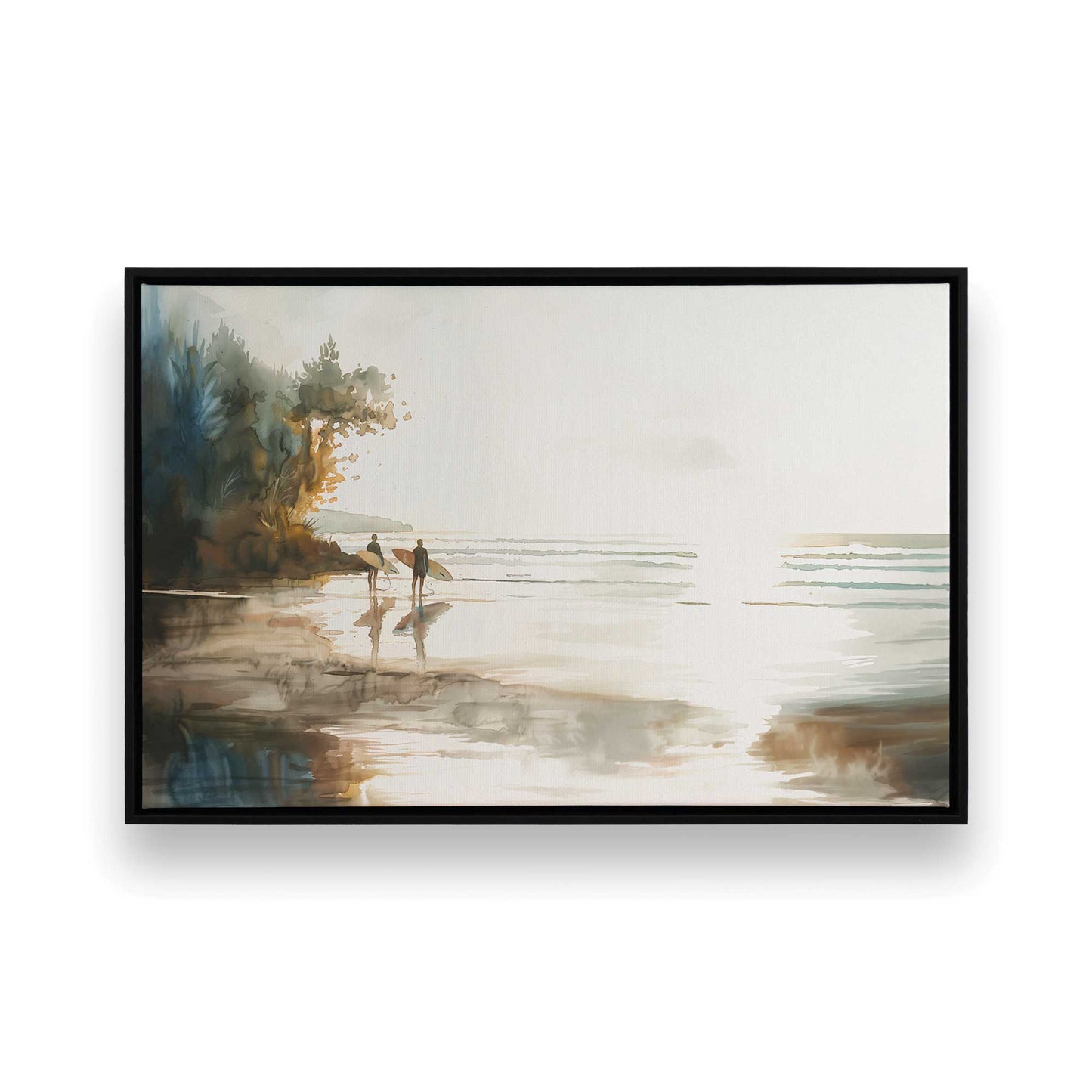[Color:Satin Black], Picture of art in a Satin Black frame