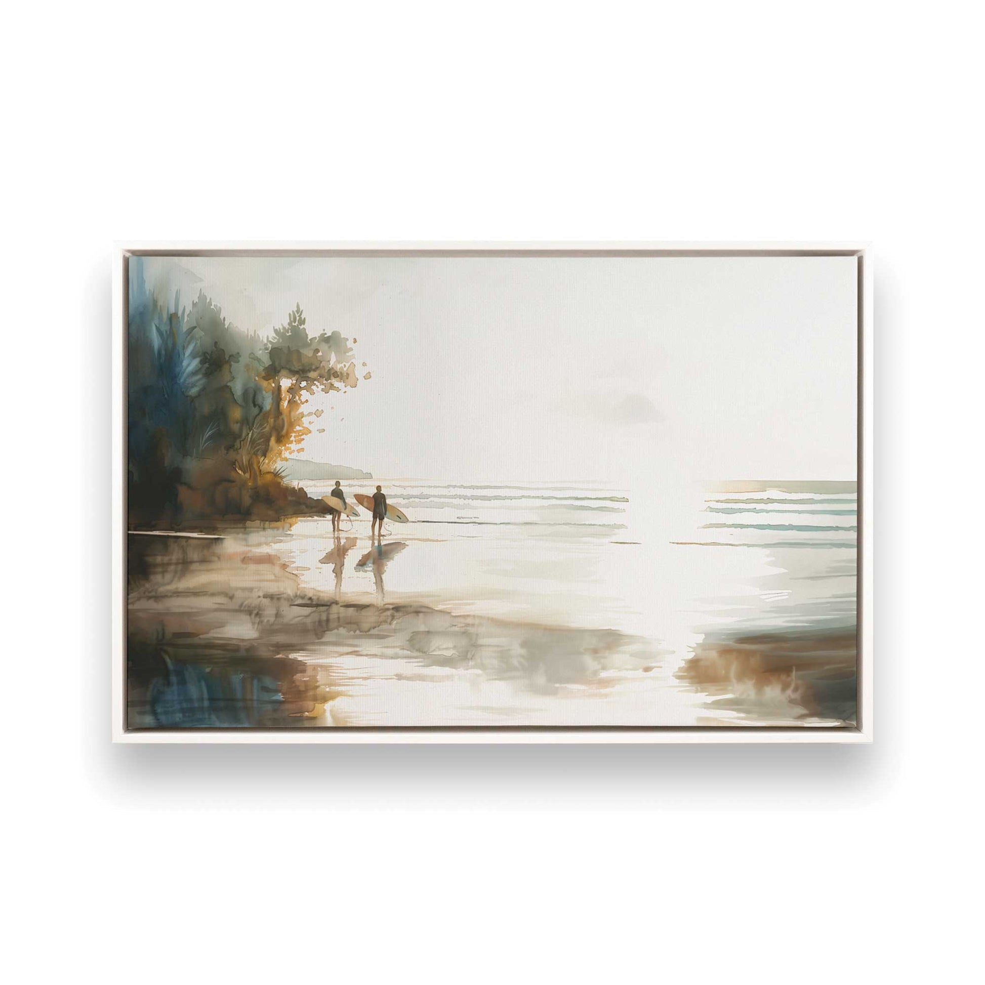 [Color:Opaque White], Picture of art in a White frame