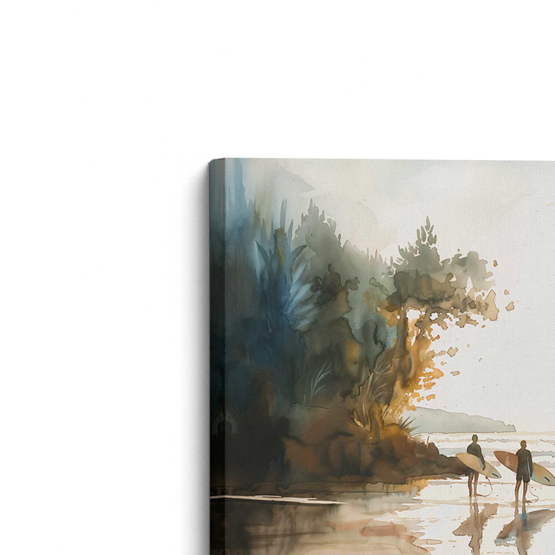 [Color:Stretched Canvas], Picture of the corner of the art