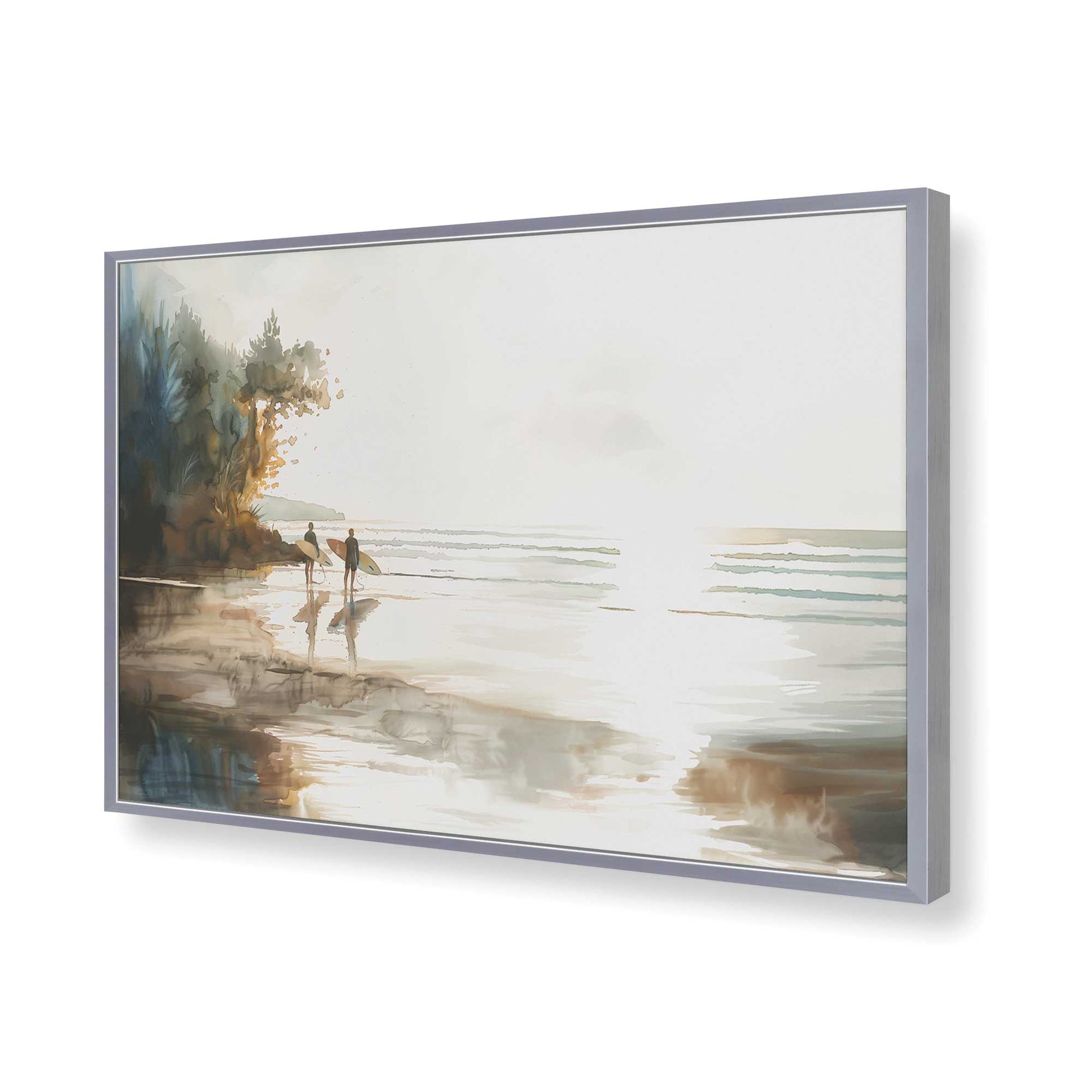 [Color:Polished Chrome], Picture of art in a Polished Chrome frame of the corner