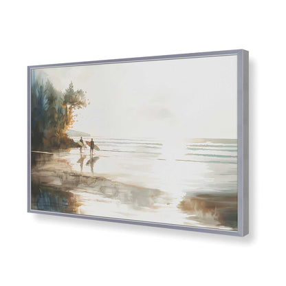 [Color:Polished Chrome], Picture of art in a Polished Chrome frame of the corner