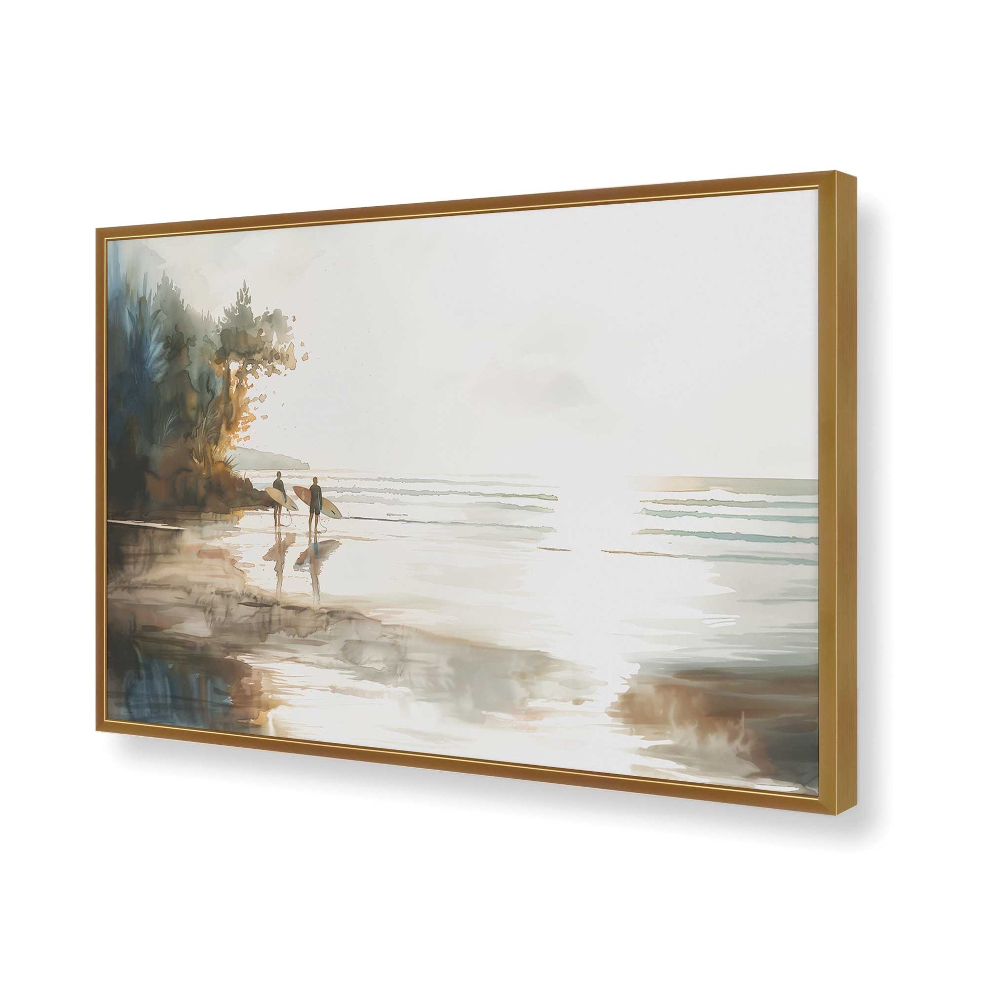 [Color:Polished Gold], Picture of art in a Polished Gold frame of the corner