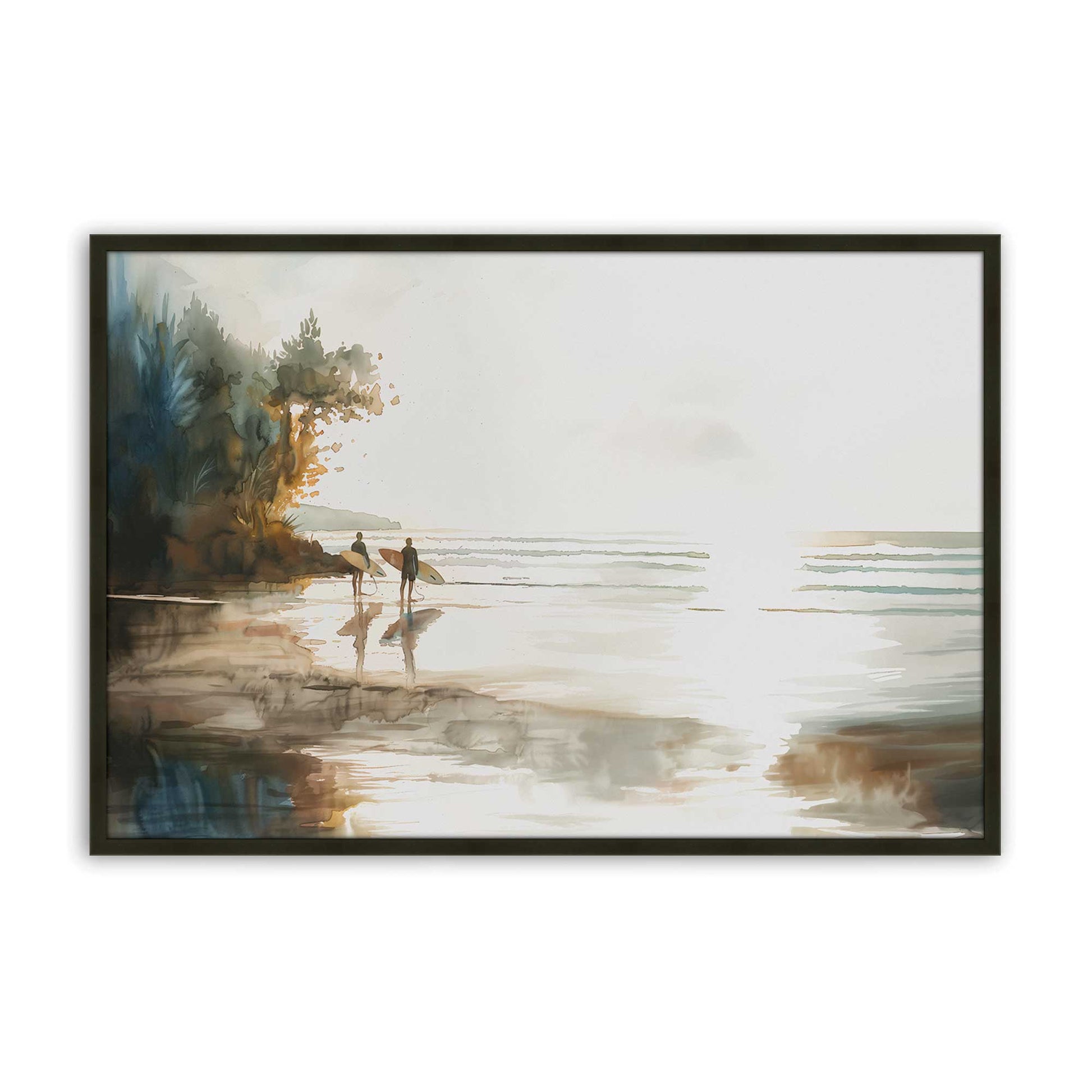 [Color:Satin Black], Picture of art in a Satin Black frame