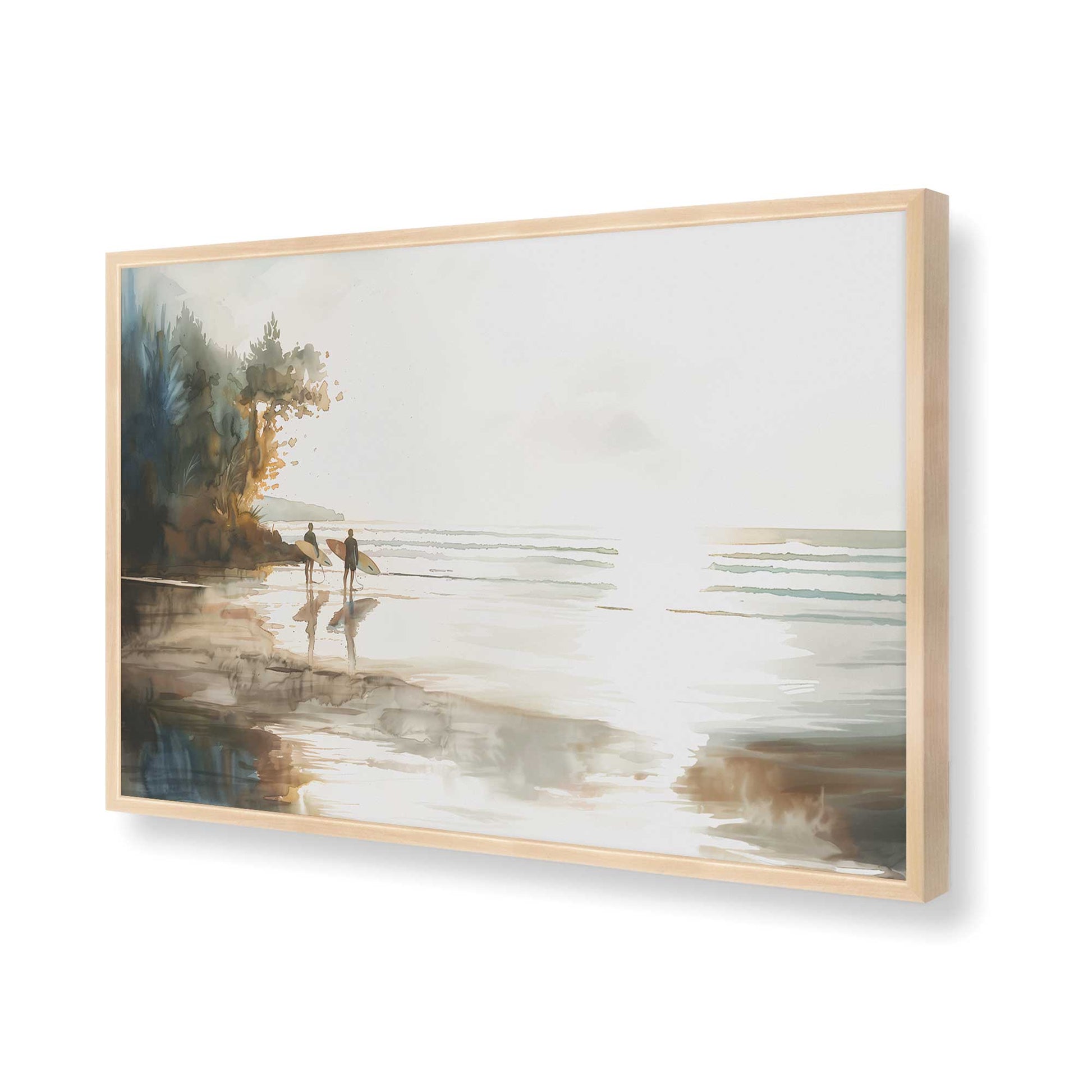 [Color:Raw Maple], Picture of art in a Raw Maple frame of the corner