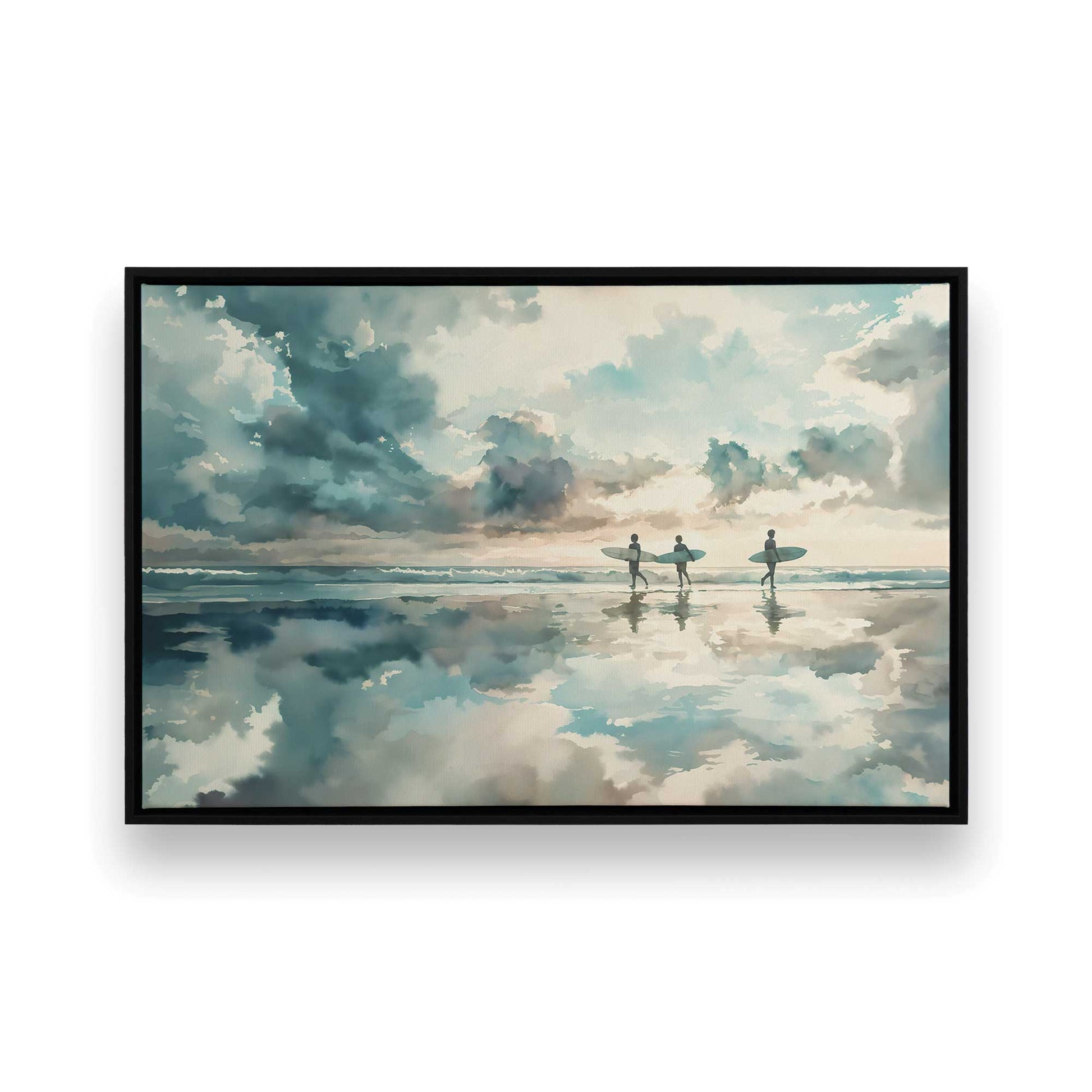 [Color:Satin Black], Picture of art in a Satin Black frame