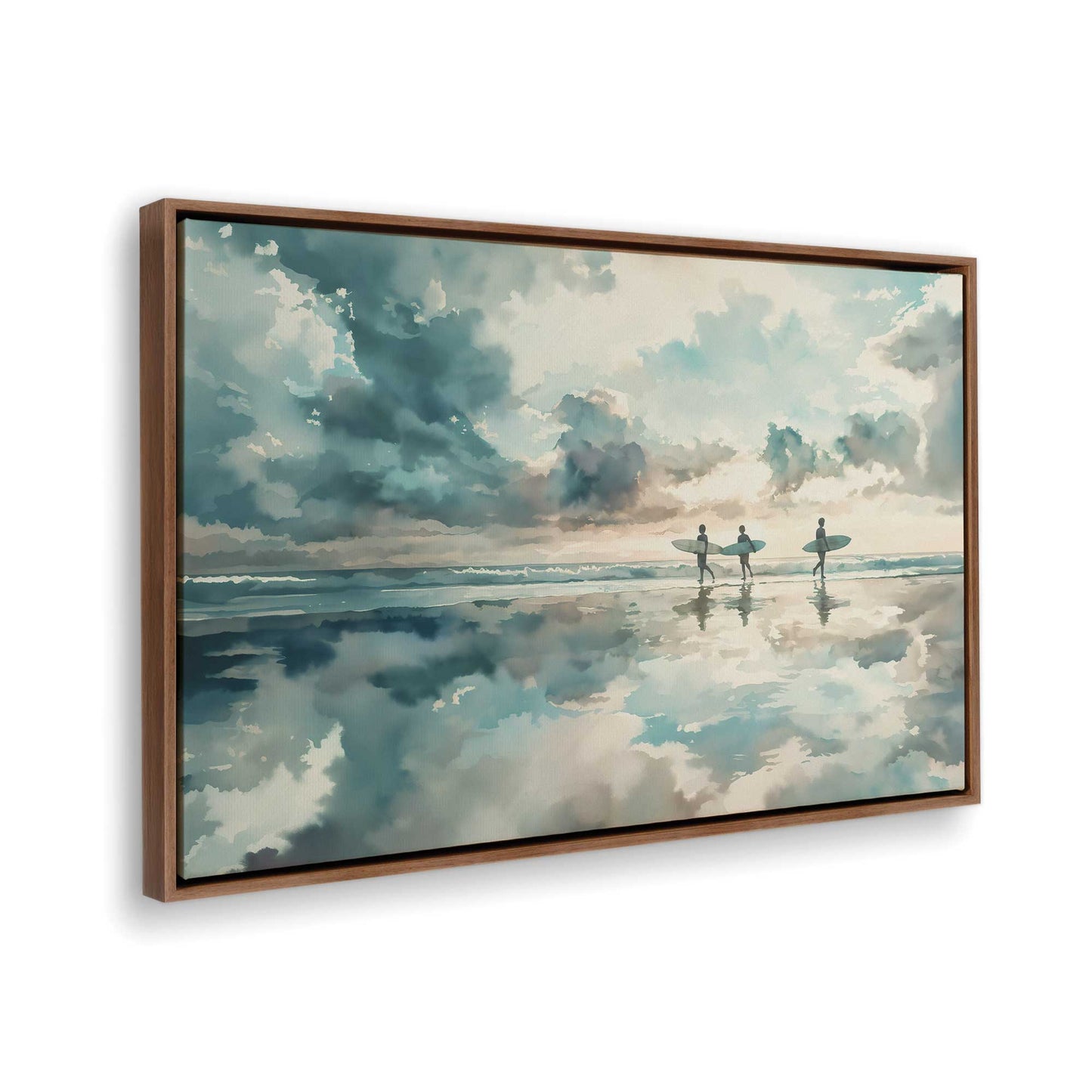 [Color:Walnut], Picture of the corner of the art