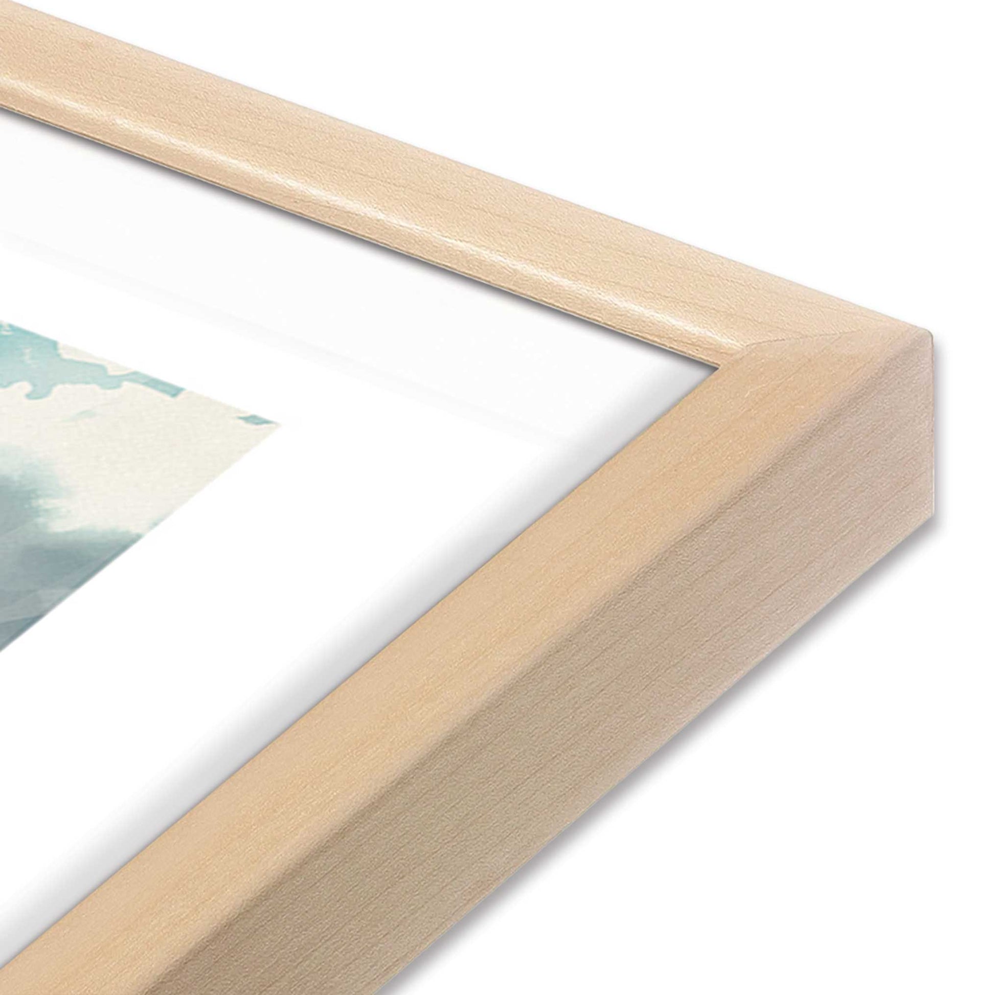 [Color:Raw Maple], Picture of art in a Raw Maple frame at an angle