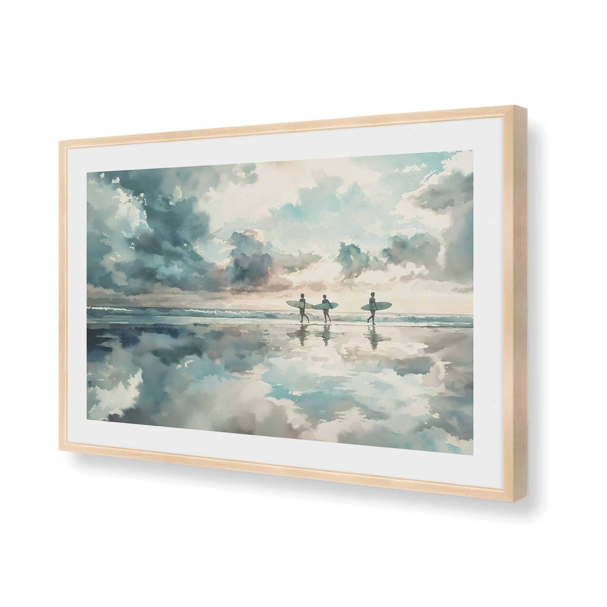 [Color:Raw Maple], Picture of art in a Raw Maple frame of the corner