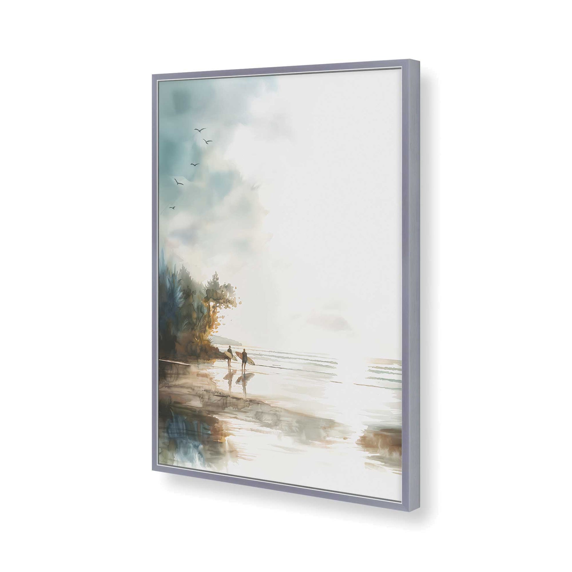 [Color:Polished Chrome], Picture of art in a Polished Chrome frame of the corner